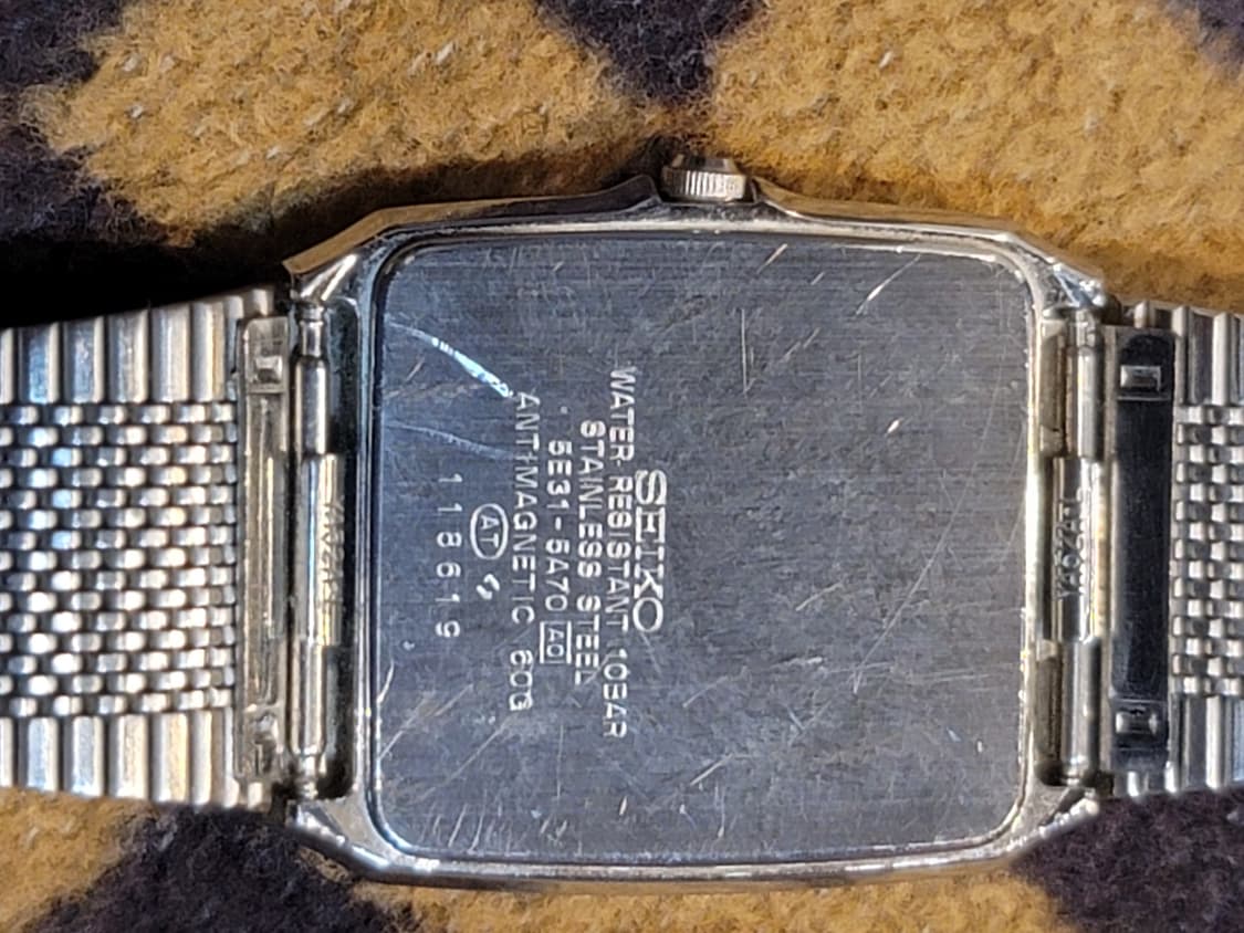 세이코 스피릿 사각 빈티지 시계 상품이미지3