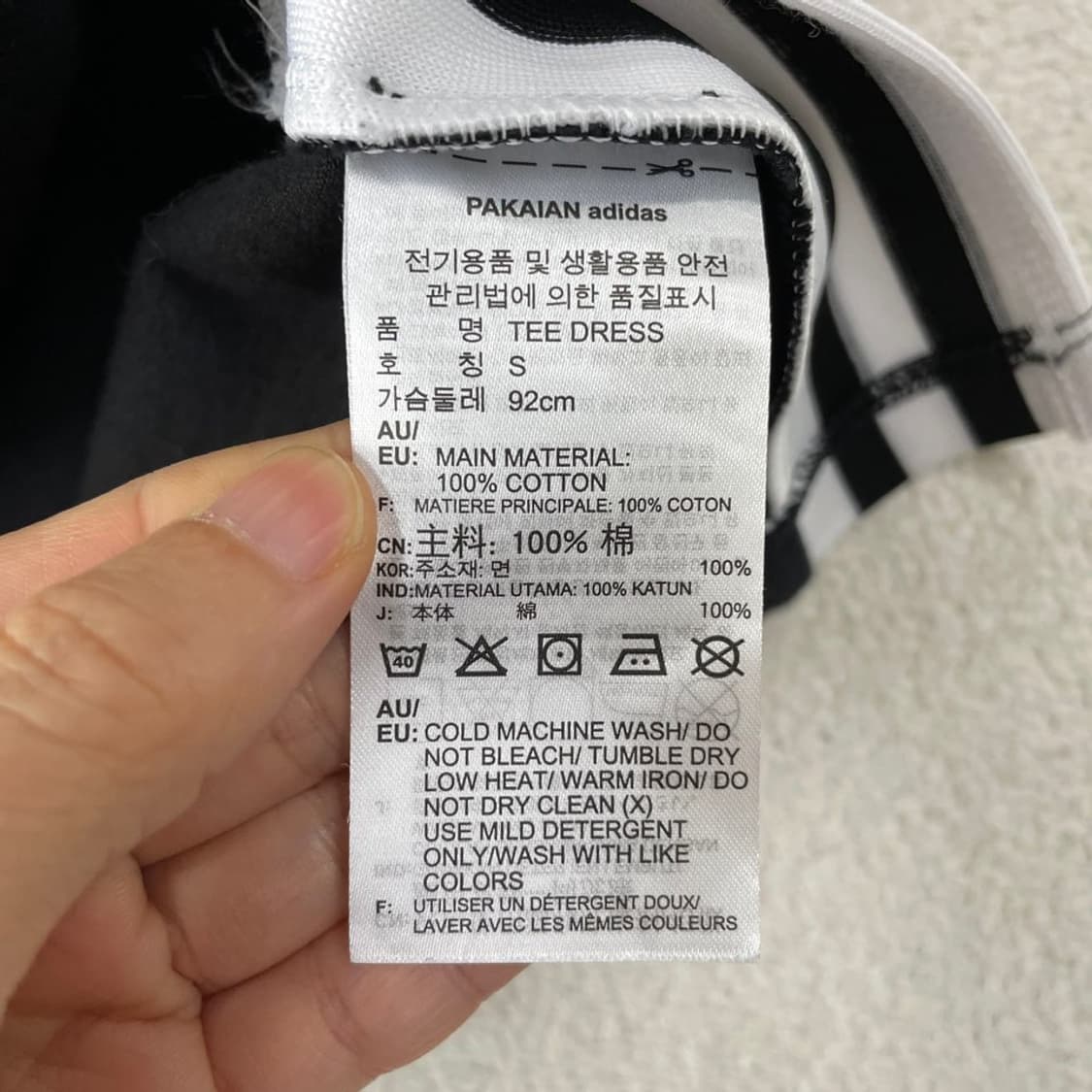 S 아디다스 여성 락업 티 드레스 원피스 반팔 상품이미지8
