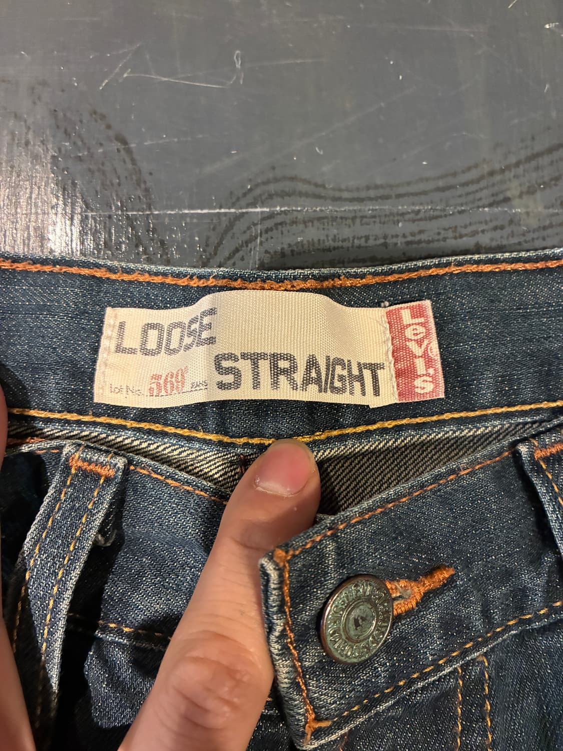 표기31 실33) 리바이스 569 워싱 데님 상품이미지2