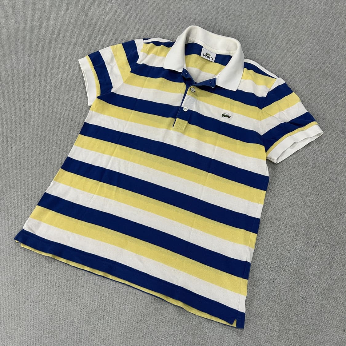 라코스테 스트라이프 반팔 카라티 s 상품이미지1