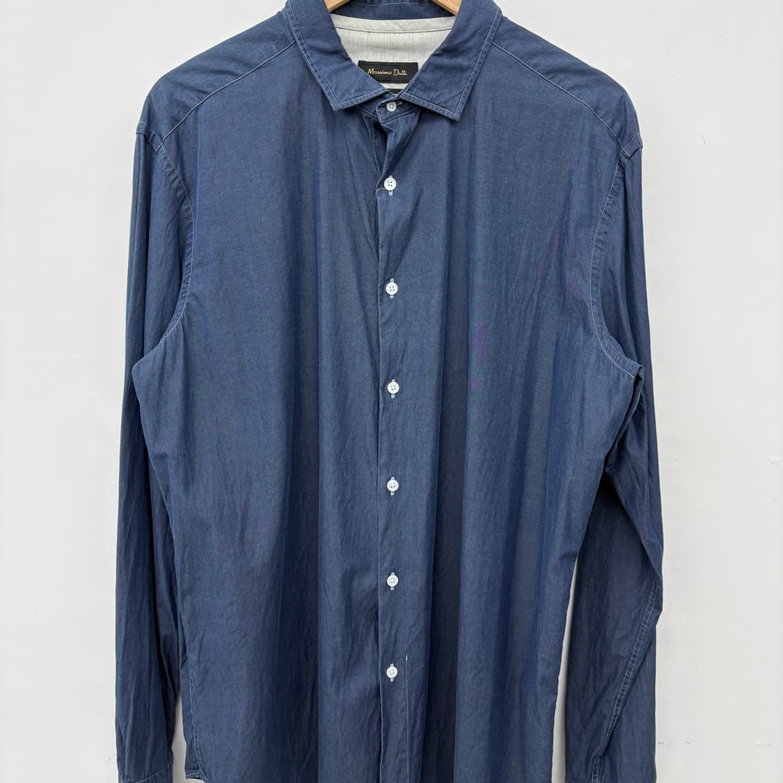 마시모두띠 네이비 긴팔 셔츠 남2XL 상품이미지2