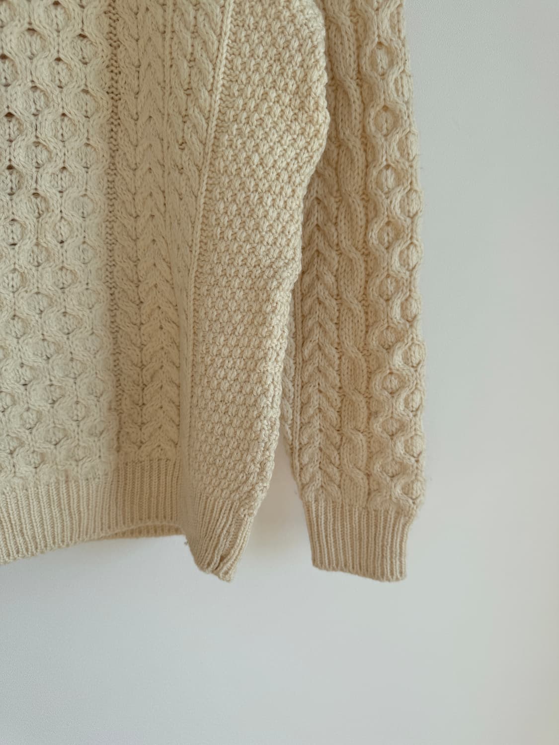 IRELAND 퓨어 울 피셔맨 니트(울마크) 상품이미지3