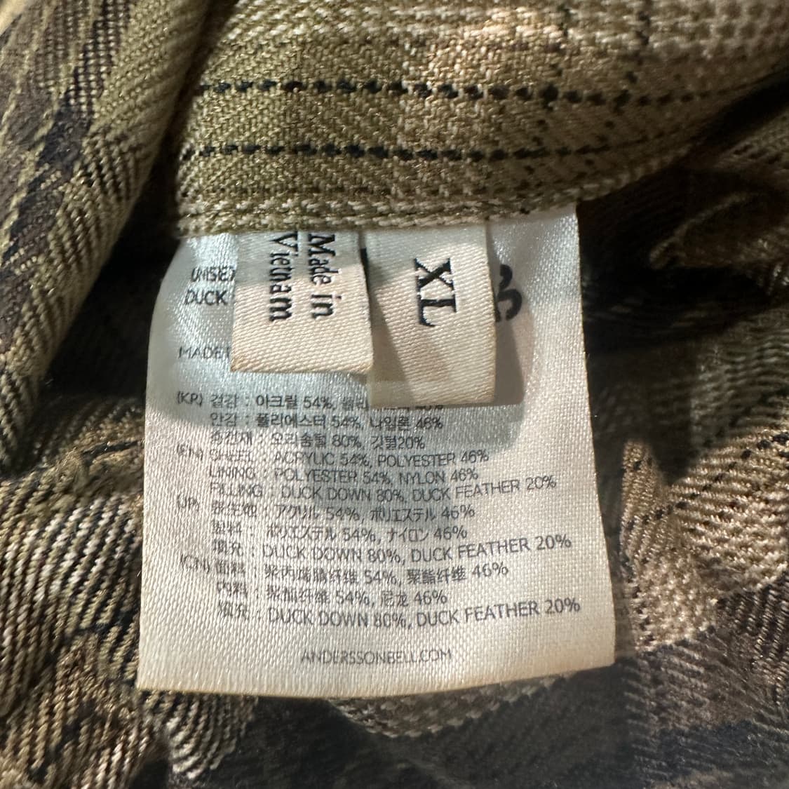 앤더슨벨 리버시블 패딩 XL 상품이미지6