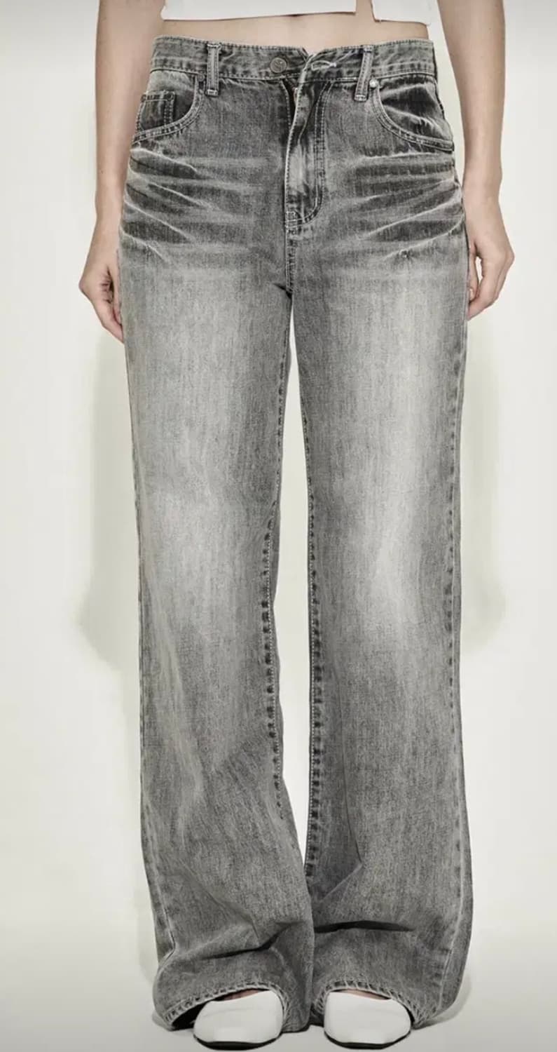 시너진 캣워싱데님팬츠 그레이 m 판매해요 상품이미지1