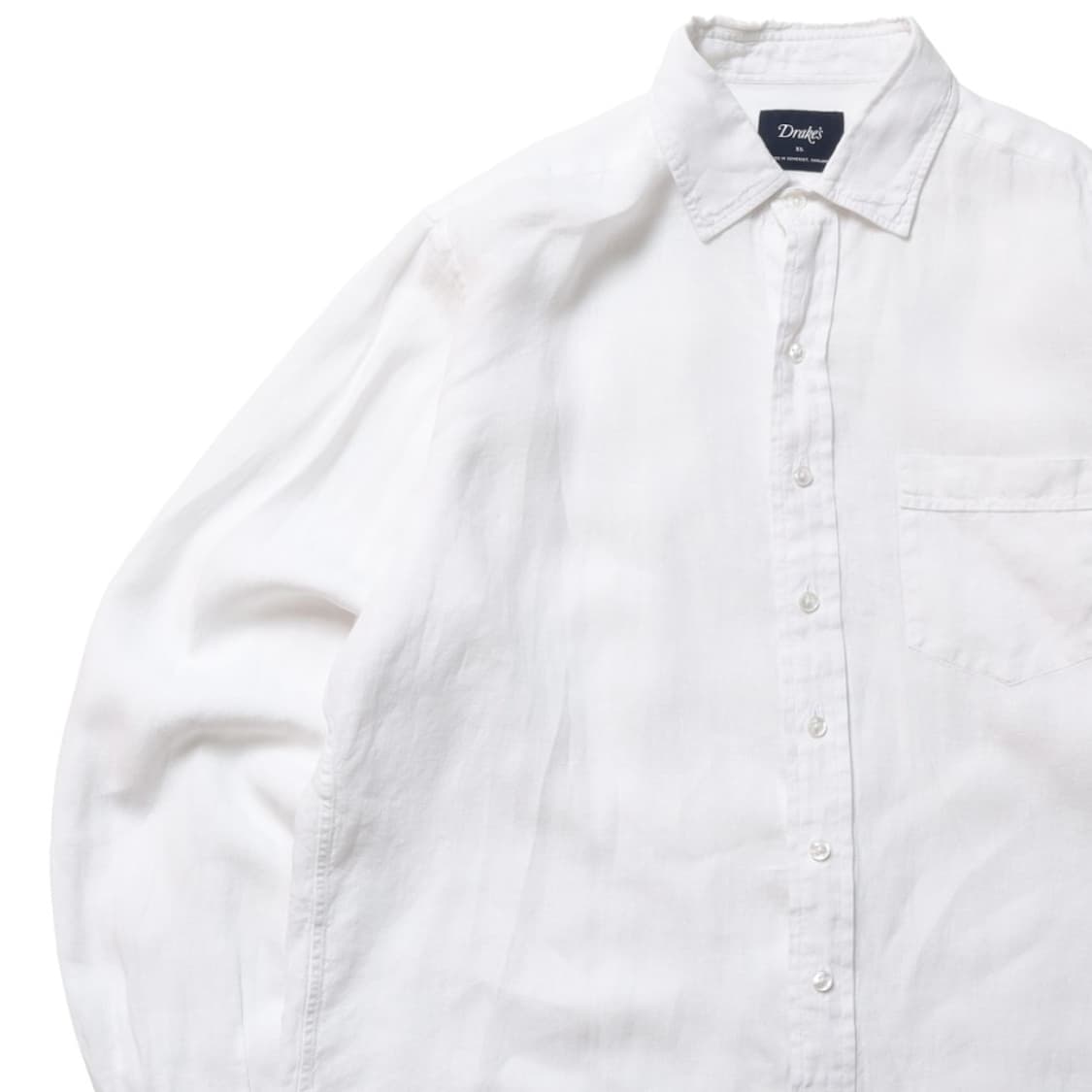 드레익스 Drake's Stripe Cotton Shirt  상품이미지2