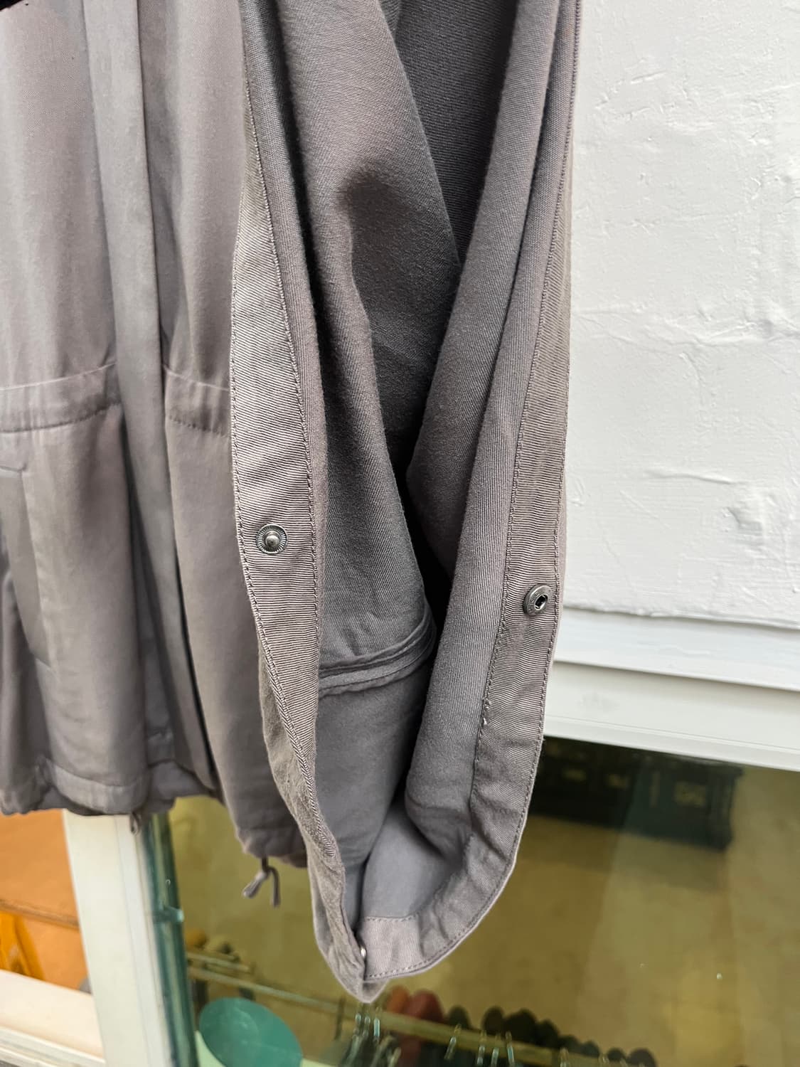 Armani Exchange 코튼 후드 집업 판초 S 상품이미지9