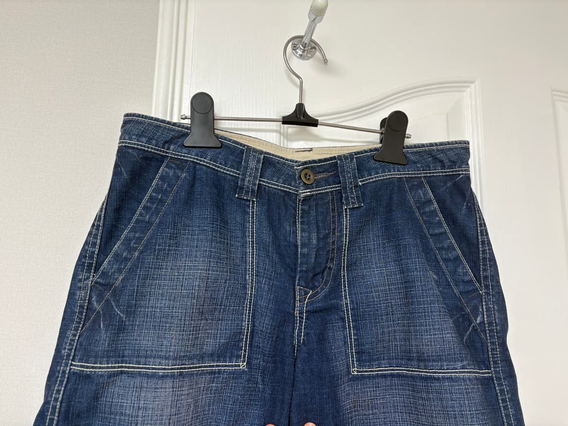 빈티지  버뮤다 데님 팬츠 상품이미지5