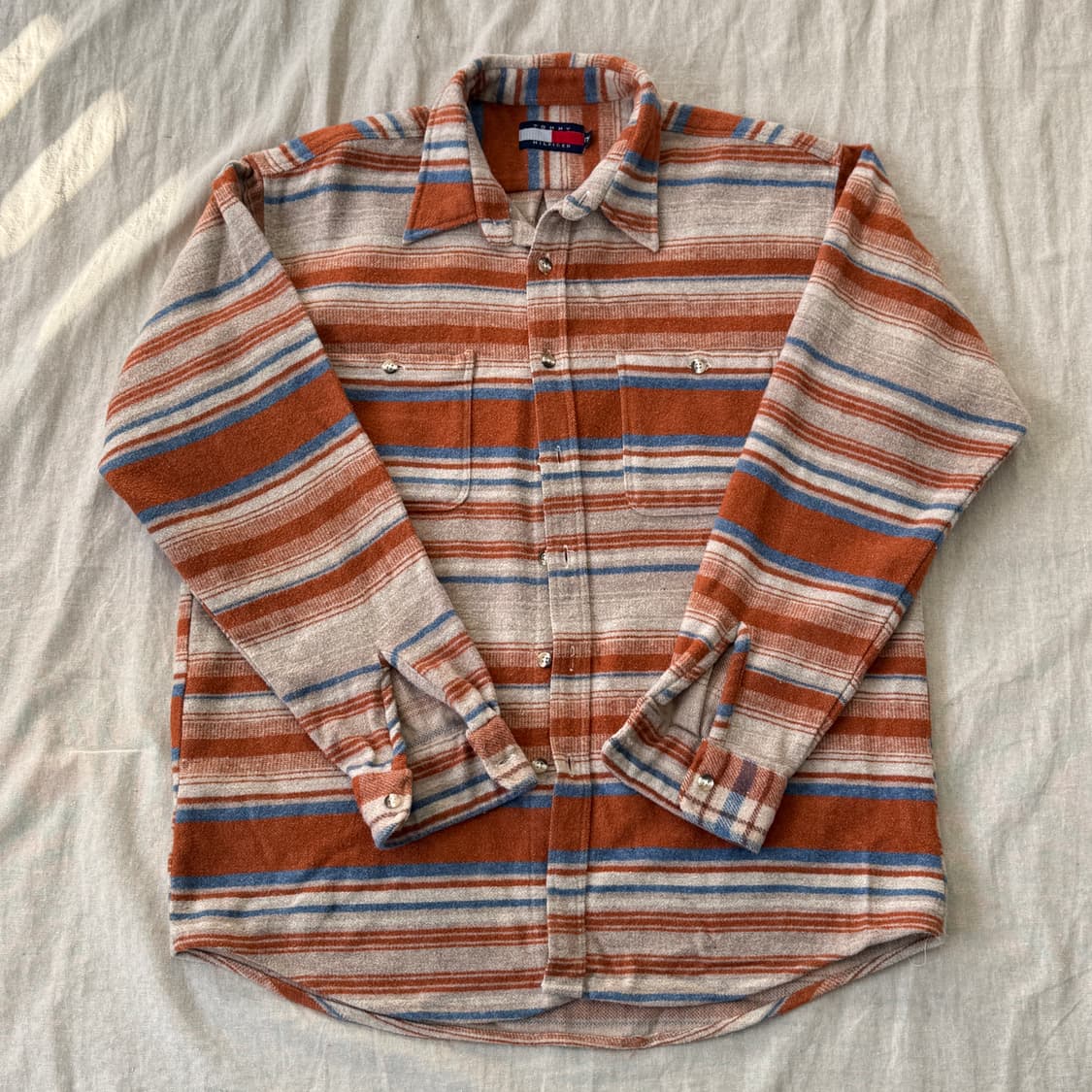 타미힐피거 90s 에스닉 나바호 울 셔츠 자켓 105 상품이미지1