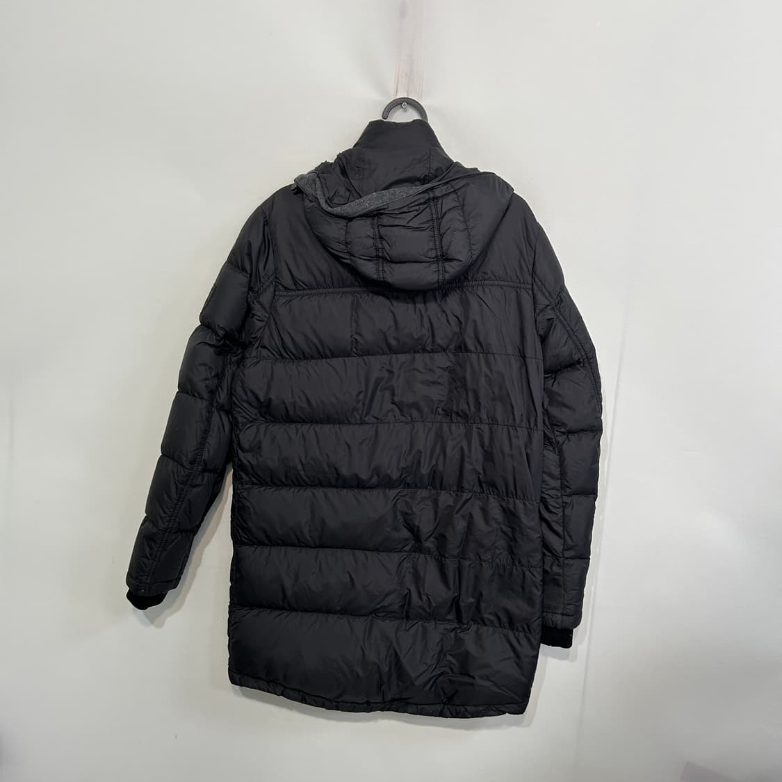 타미힐피거 남성 구스다운 패딩 (후드 분리형) 95 S 블랙 상품이미지4