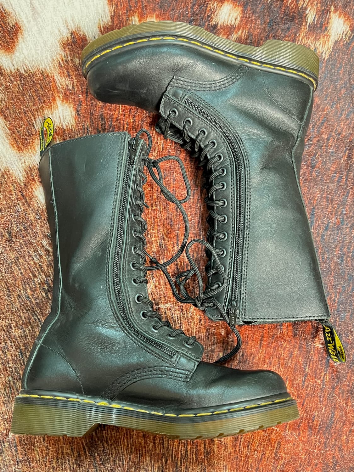 닥터마틴 9733W 14홀 더블 지퍼 롱부츠 블랙 UK4 (230) 상품이미지2