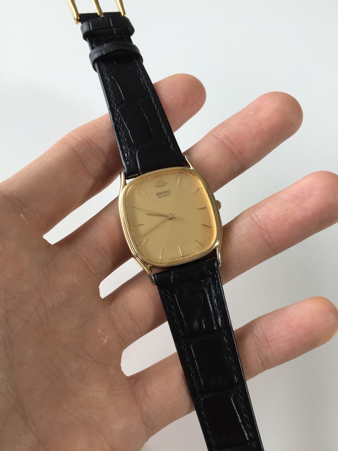 90s seiko gold 3d dial quartz 상품이미지2