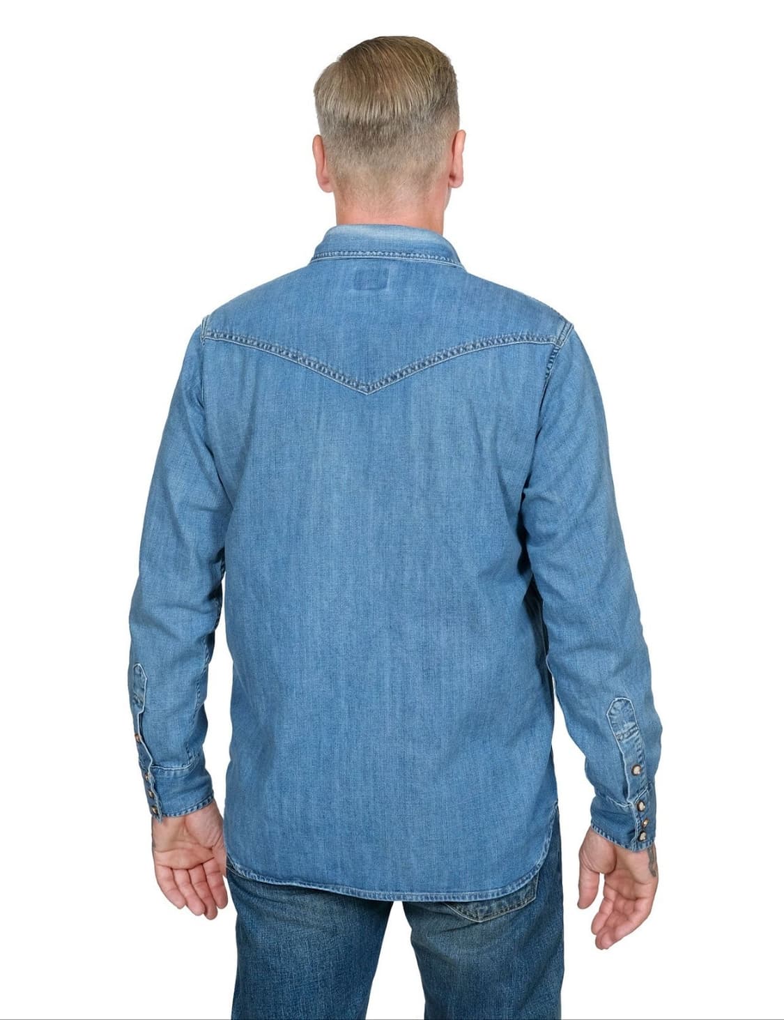 리바이스 LVC 1950's 웨스턴 데님 셔츠 블라인드 레몬 S 상품이미지10