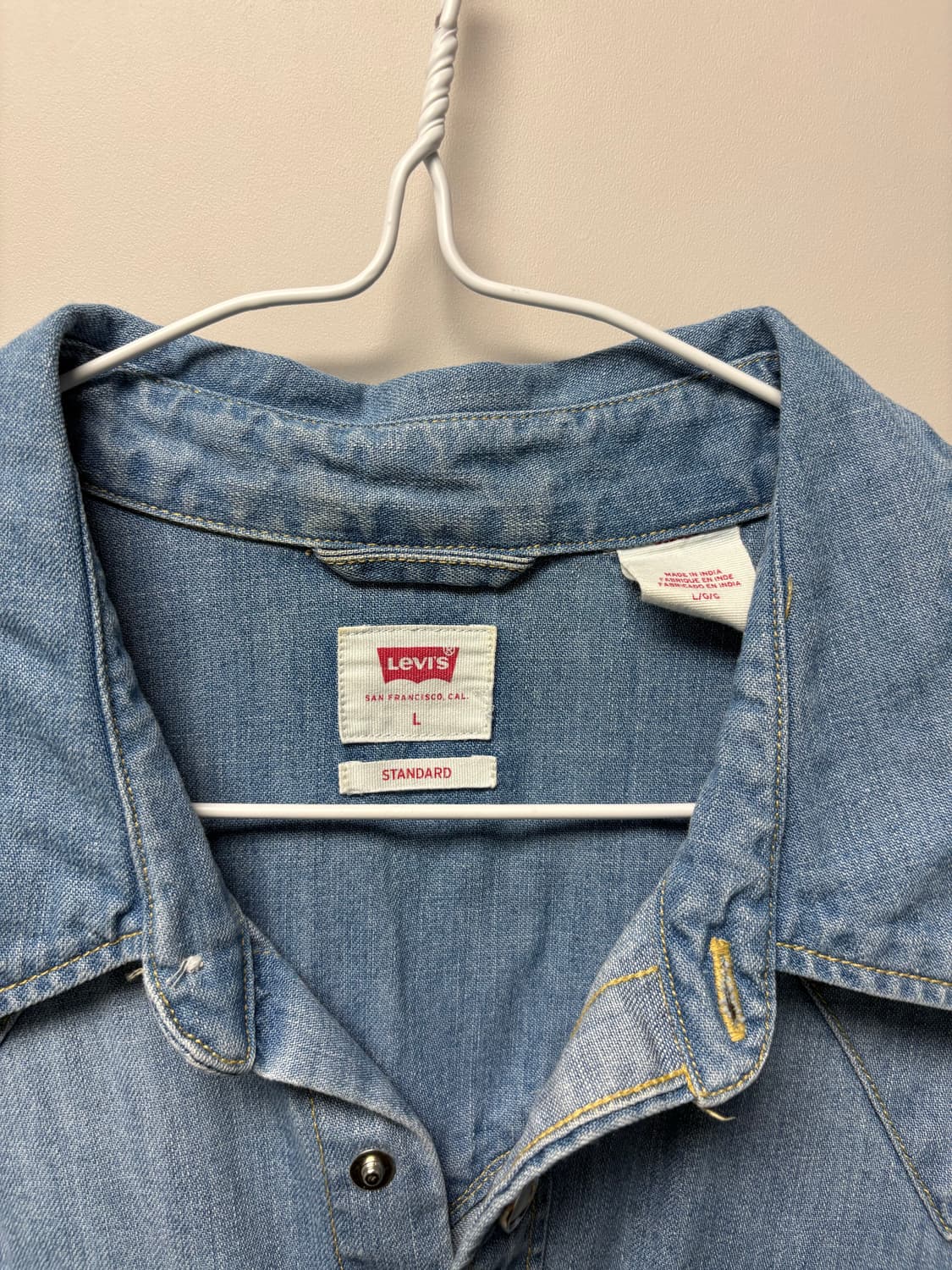 리바이스 바스토우 웨스턴 셔츠 연청 L(100) 상품이미지2