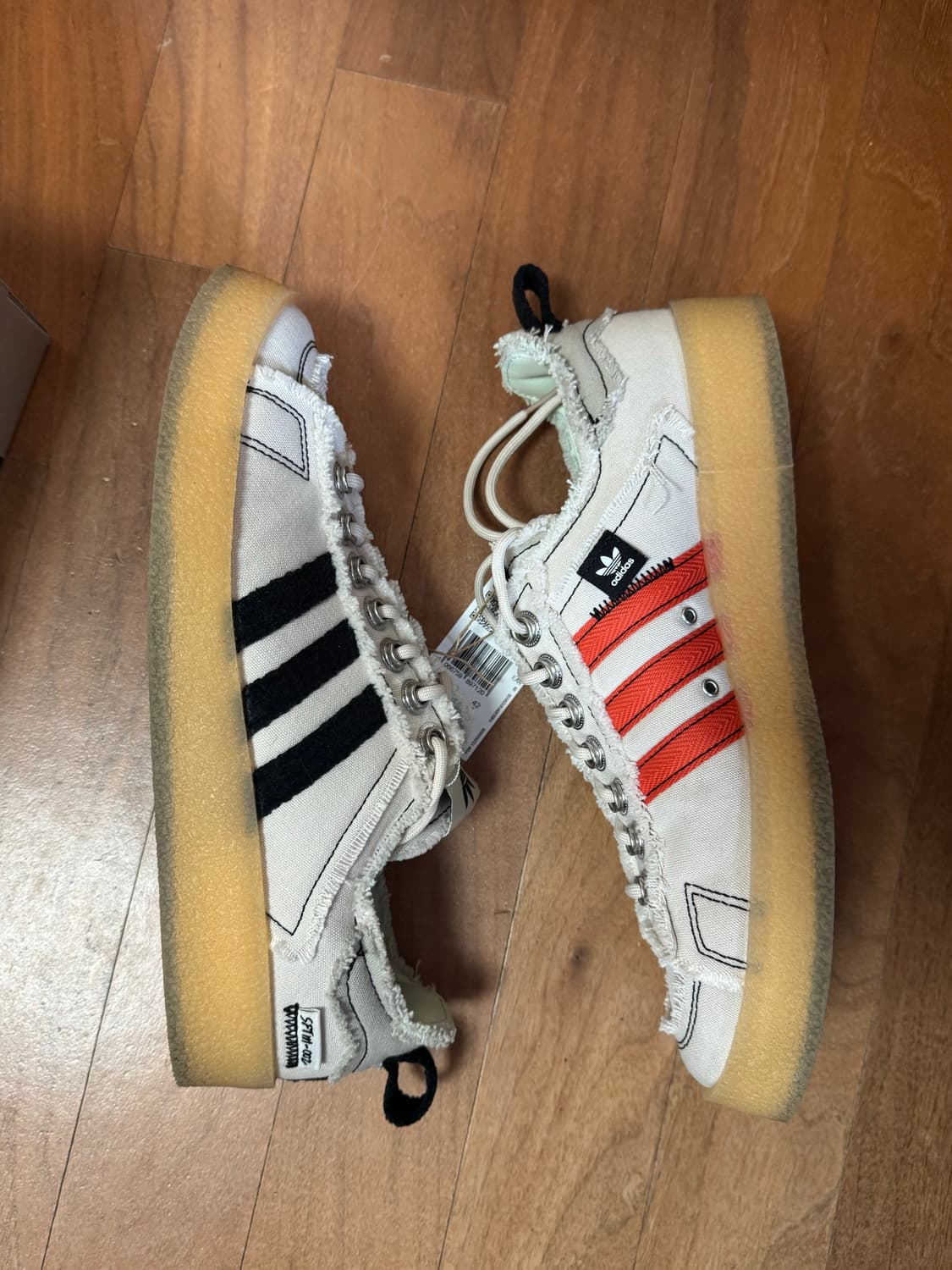 아디다스 송포더뮤트 캠퍼스 80s 블리스 코어 블랙 상품이미지5