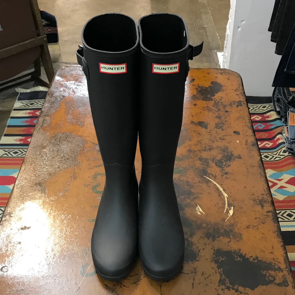HUNTER 헌터 무광 블랙 레인부츠 240 사이즈 상품이미지1