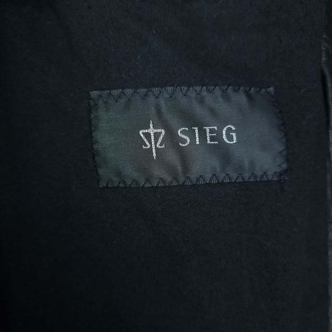 [빈티지] 고딕 고트 스킨 염소 가죽 슬림핏 레더 자켓 블랙 M17355 상품이미지8