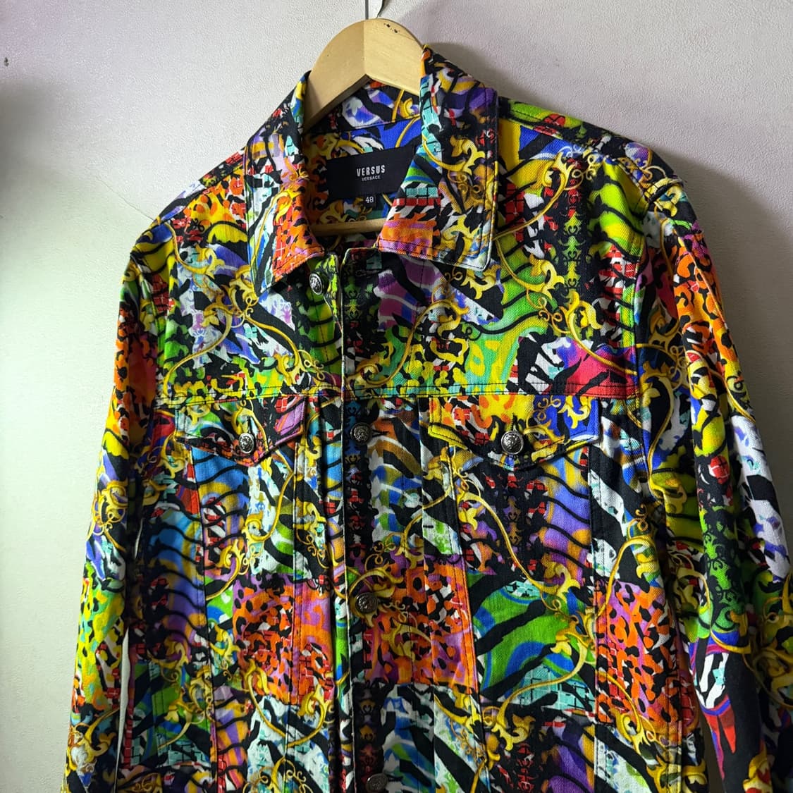 베르서스 베르사체 남성 패턴 블루종 자켓 48 (남성 95-슬림 100) 상품이미지10