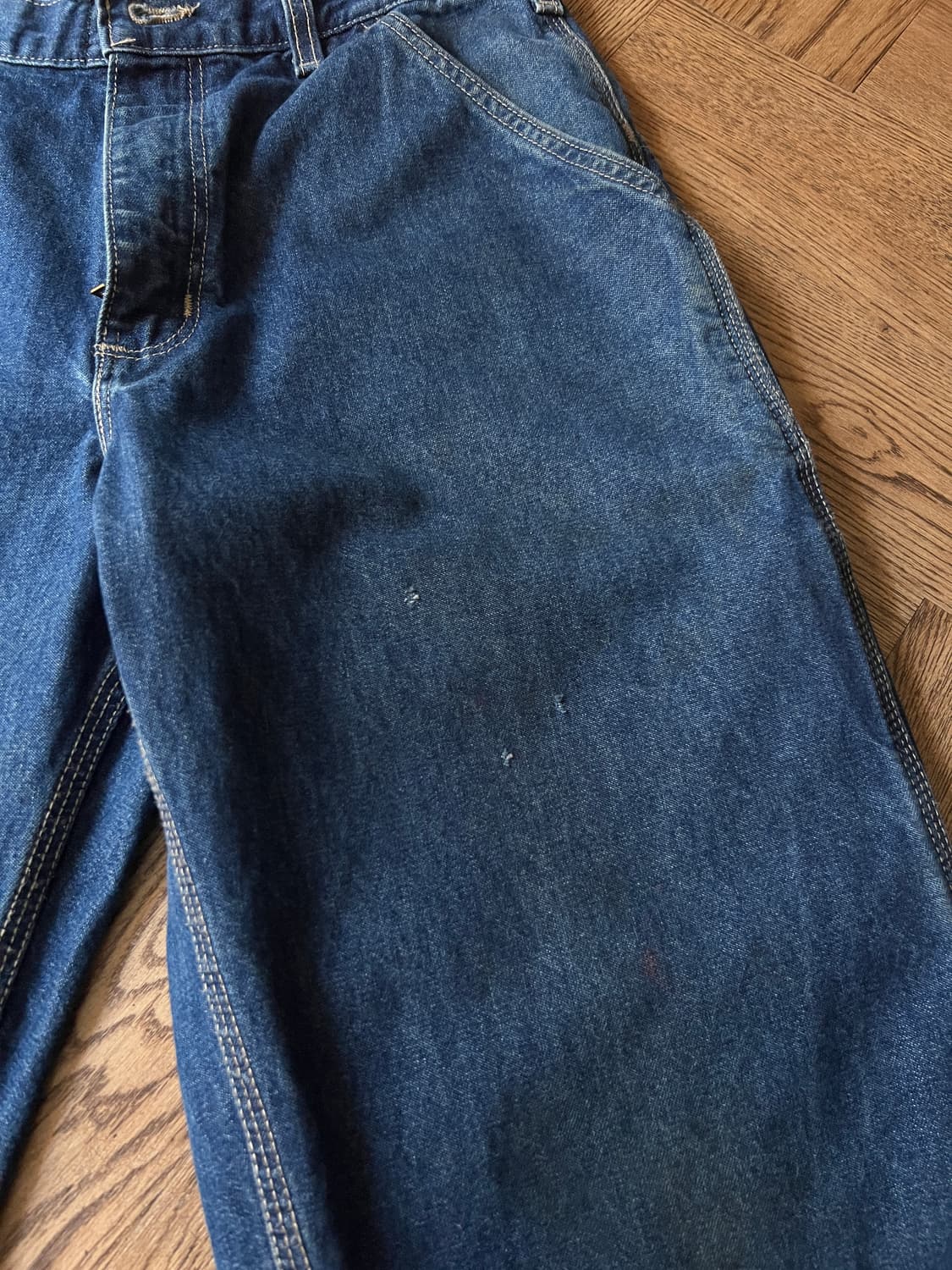 [31]칼하트FR USA 진청 싱글니 카펜터 워크 데님 팬츠 상품이미지5