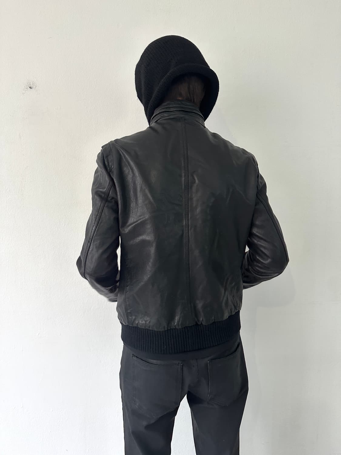 솔리드옴므 램스킨 포켓 레더자켓 상품이미지5