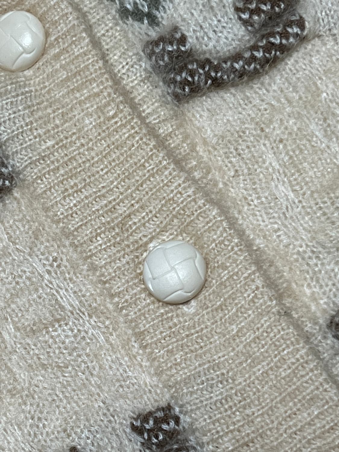 빈티지 라운드 노르딕 니트 가디건 상품이미지6