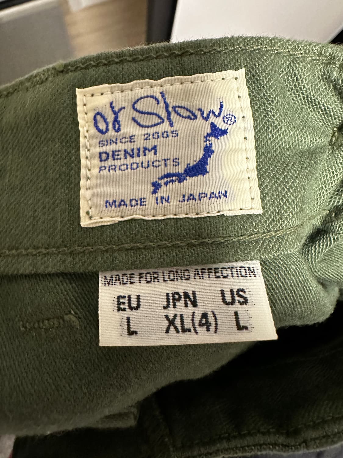 (2회착) 오어슬로우 퍼티그 슬림핏 XL (4사이즈) 상품이미지4