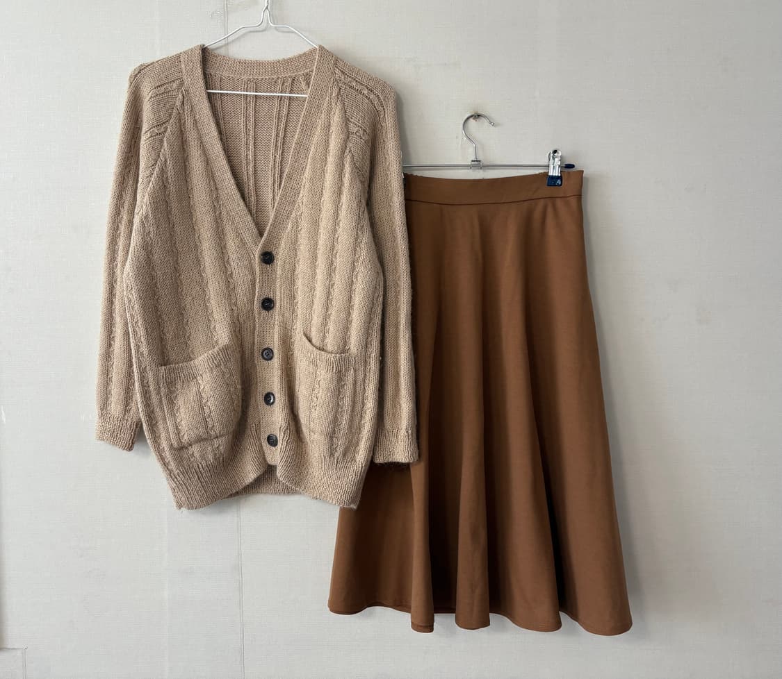 gu치마+가디건 상품이미지1