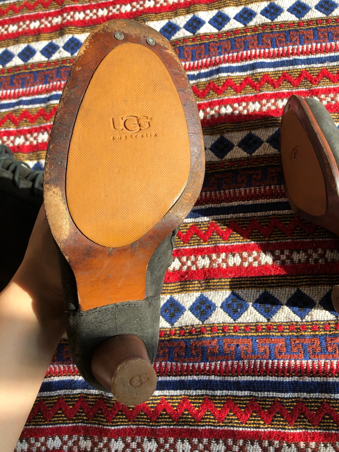 어그 블랙 레이스업 롱 부츠 230 상품이미지8