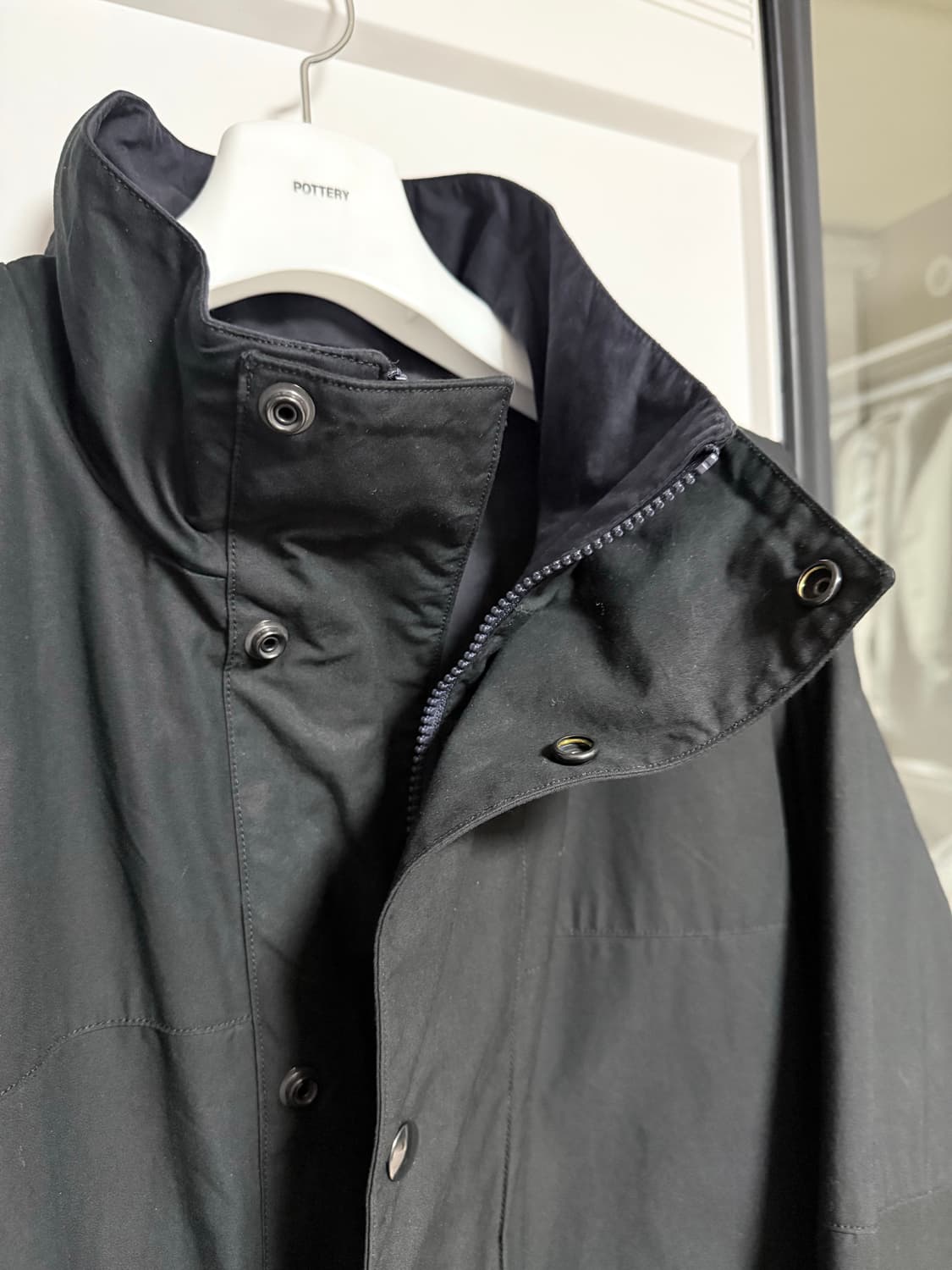 24FW 캡틴선샤인 코튼 필드 자켓 블랙 40 상품이미지4