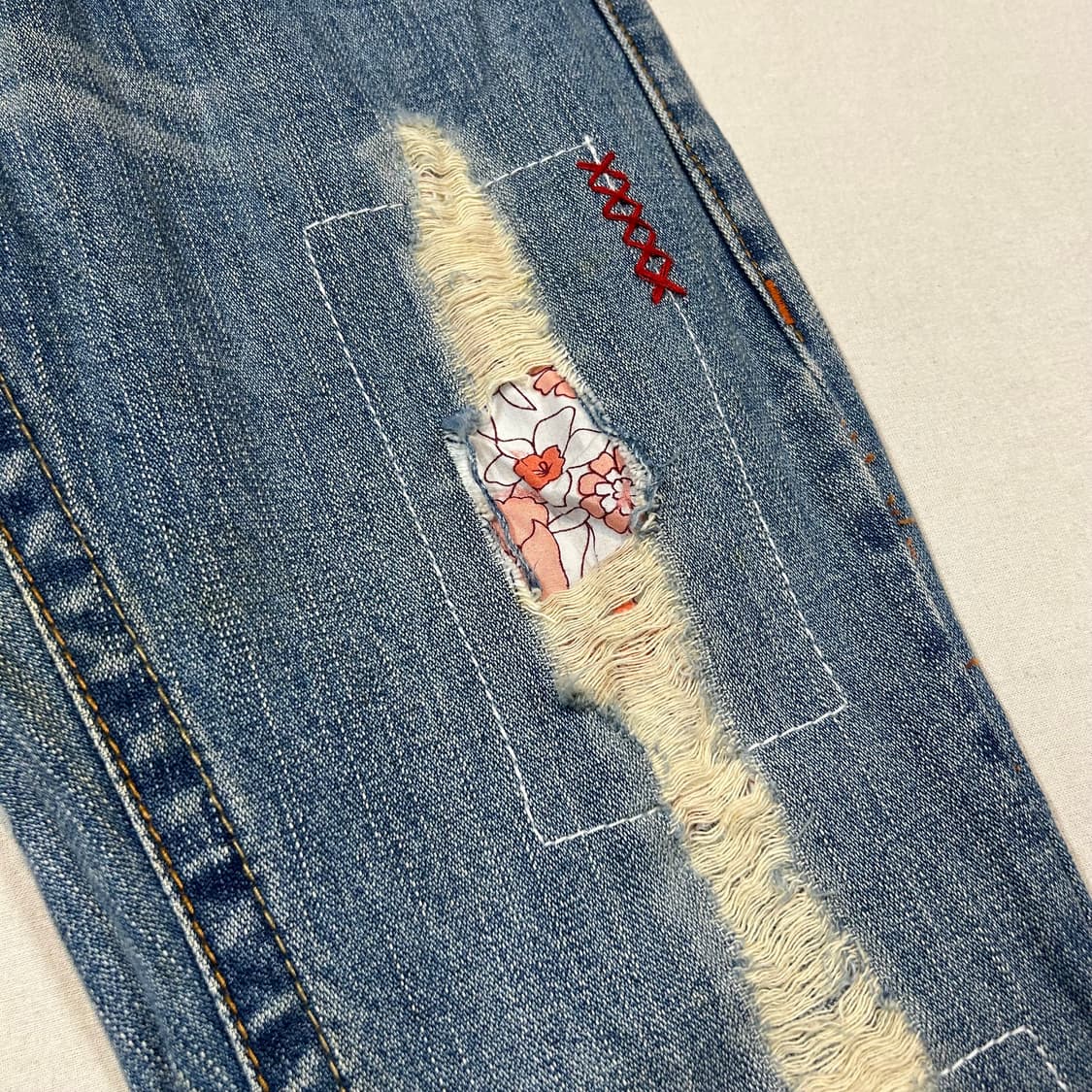 28inch) 트루릴리전 패치워크 부츠컷 데님 청바지 상품이미지7