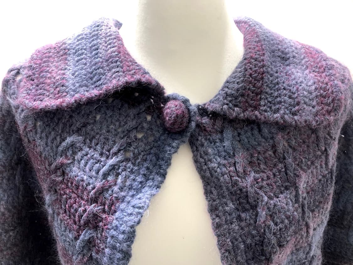 Purple Knit Cape 상품이미지2