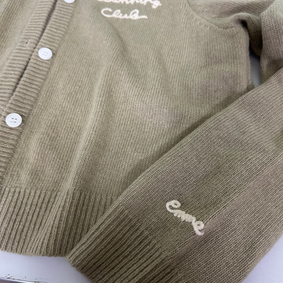 우먼M 언앤써드미스테리 베이지 레이어드 가디건 상품이미지3