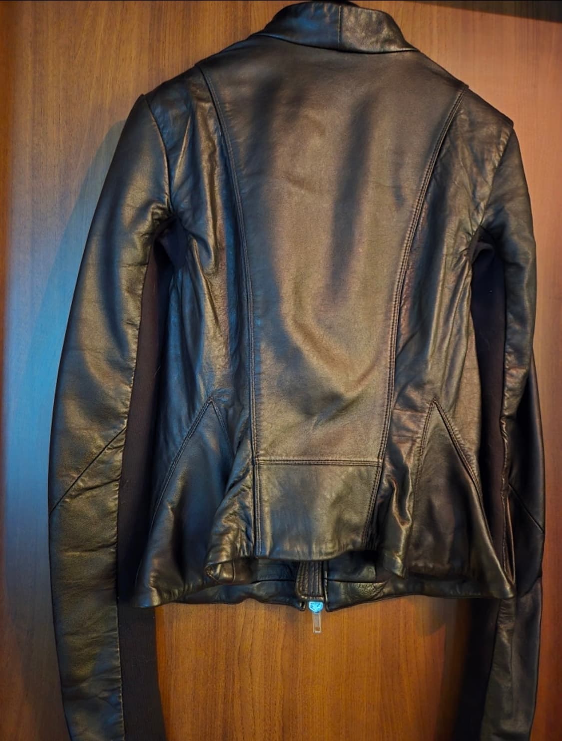 릭 오웬스 램스킨 가죽자켓 블랙 정품 상품이미지2