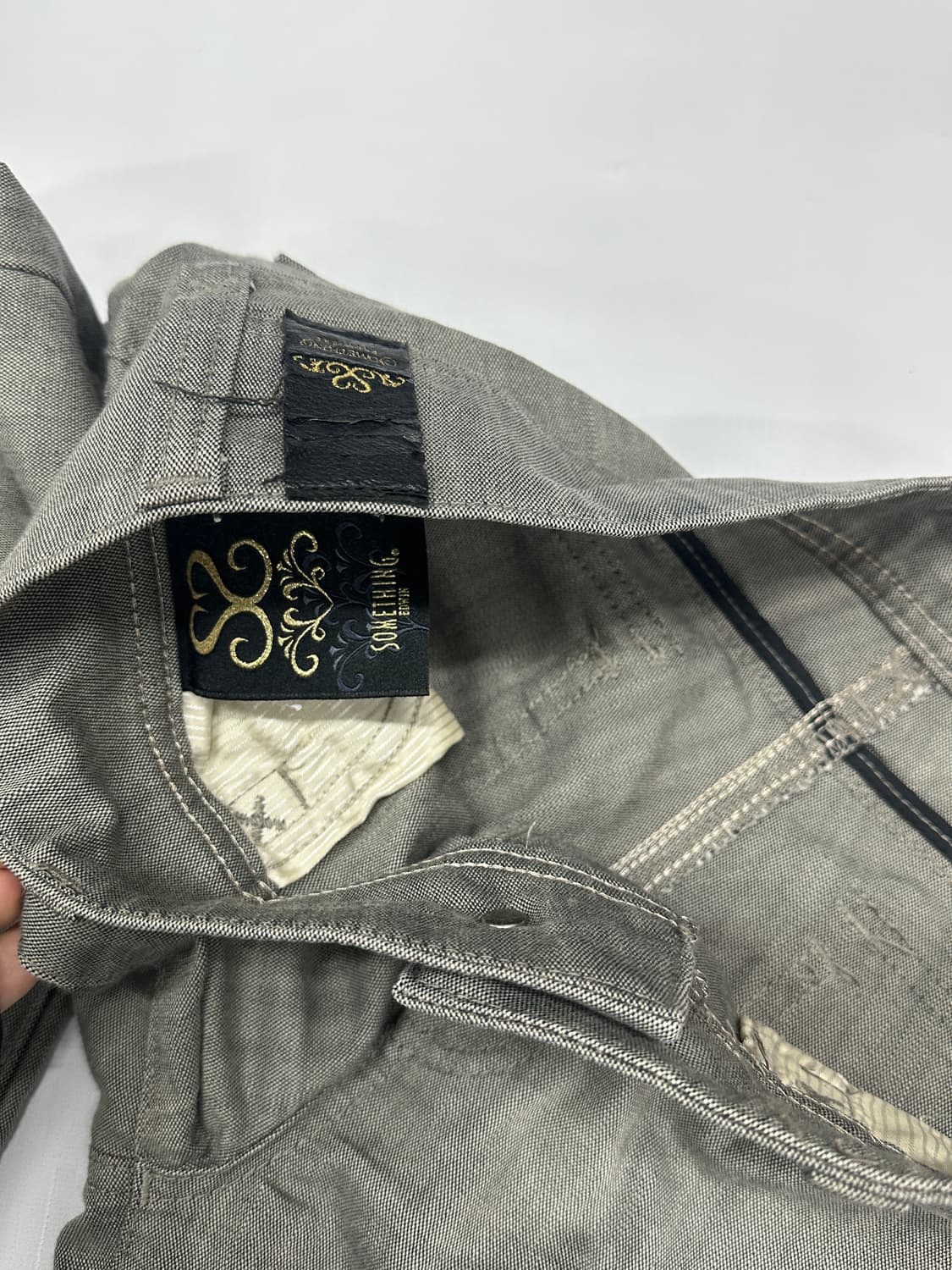 ⭐️로우라이즈 그레이 부츠컷 펑크 팬츠⭐️ y2k 일본 빈티지 보헤미안 상품이미지6