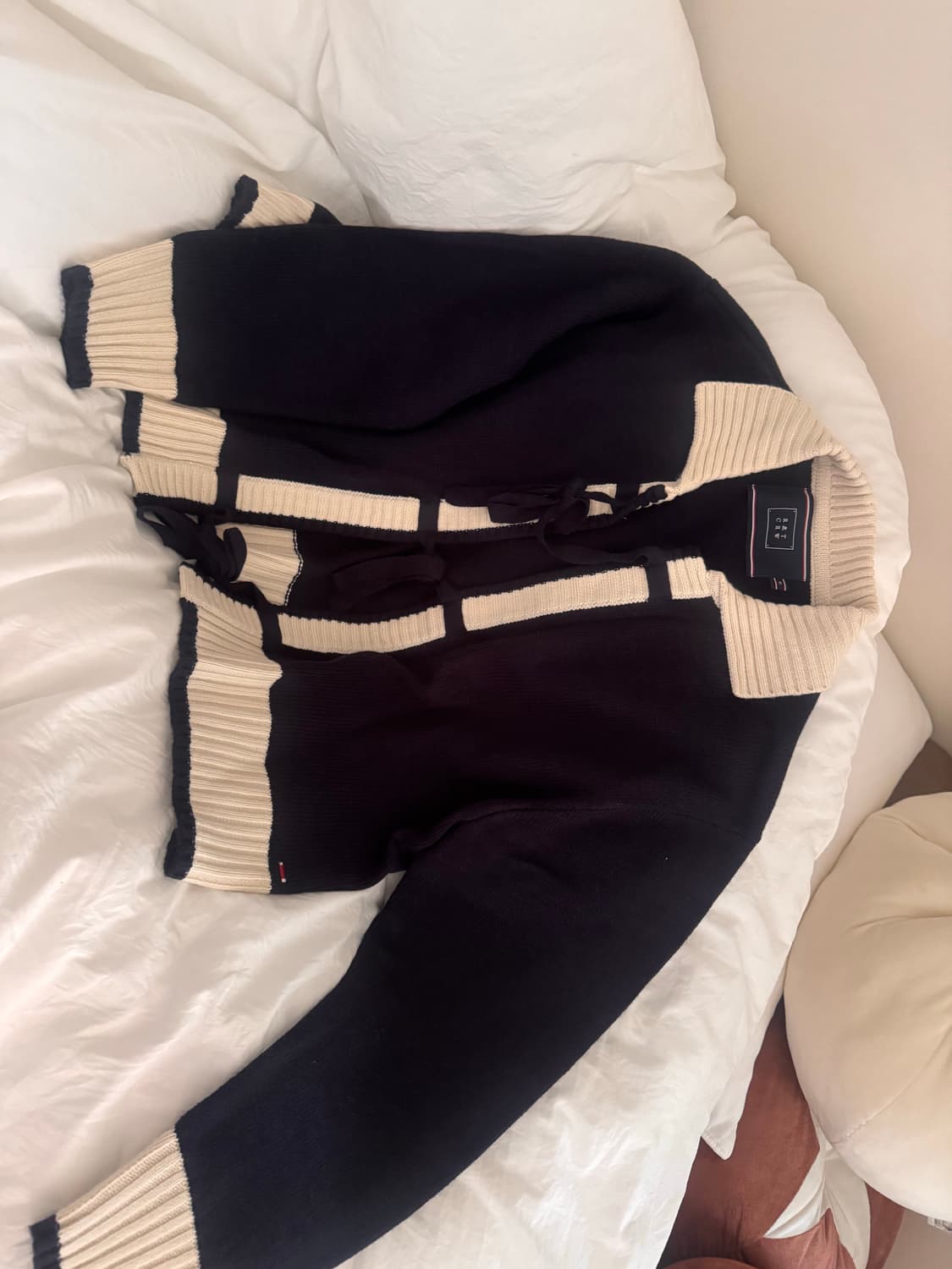 로맨틱크라운 리본가디건 네이비 상품이미지7