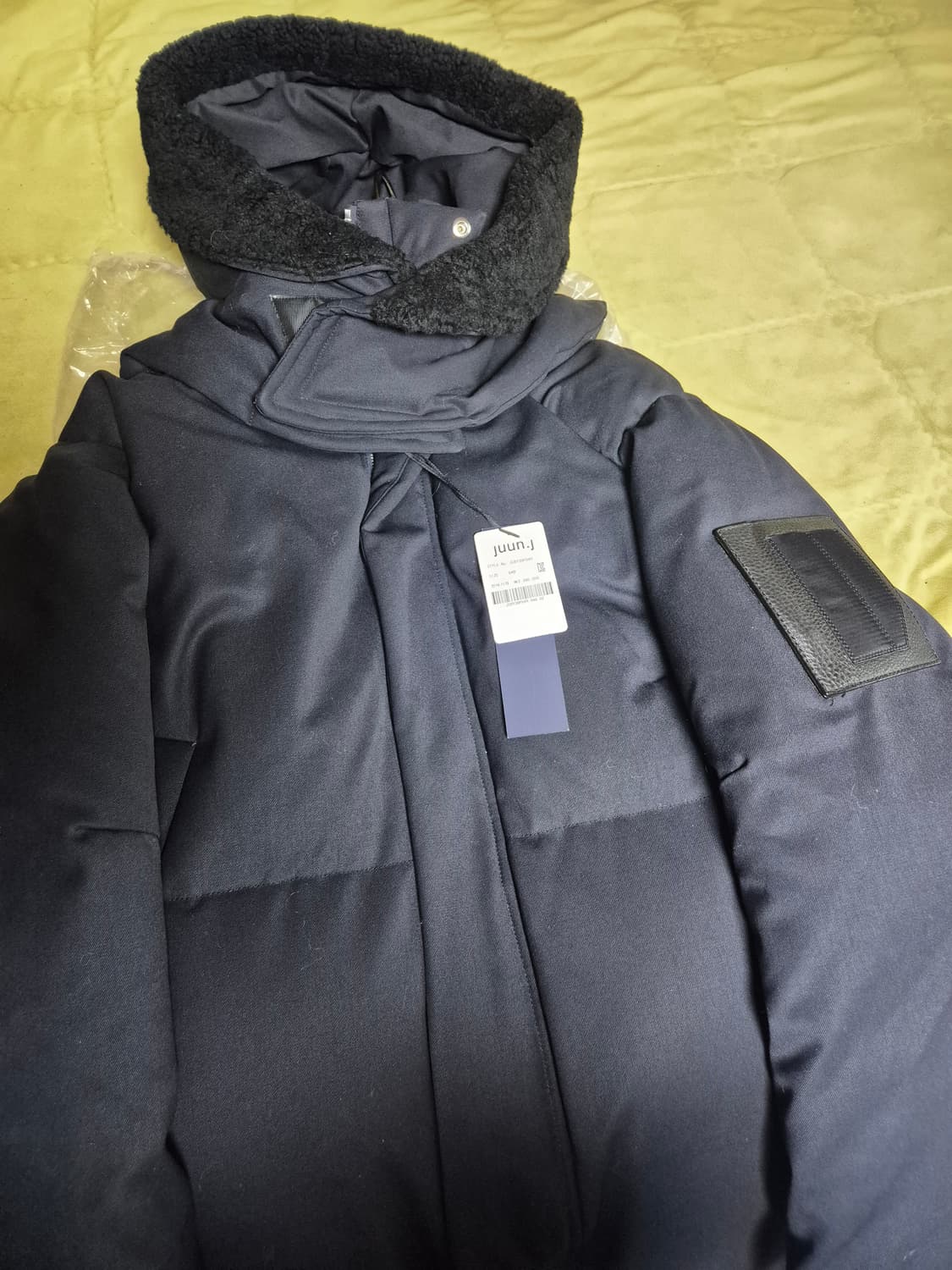 준지 16fw 오버핏 다크네이비 롱패딩 상품이미지10