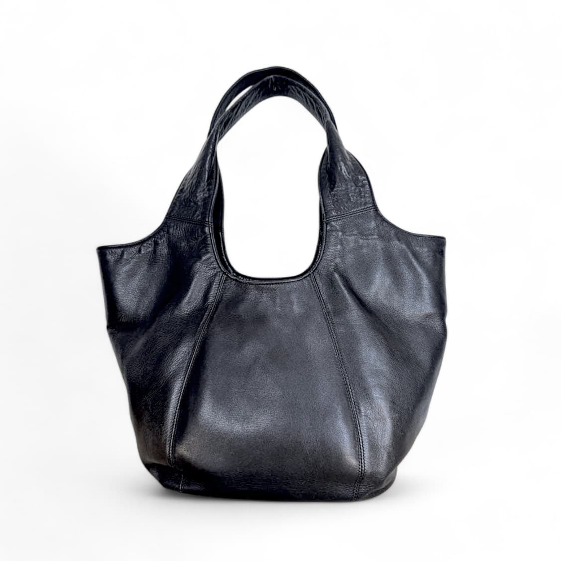 요지야마모토 느와르 드로우 스트링 소가죽 토트백 상품이미지2