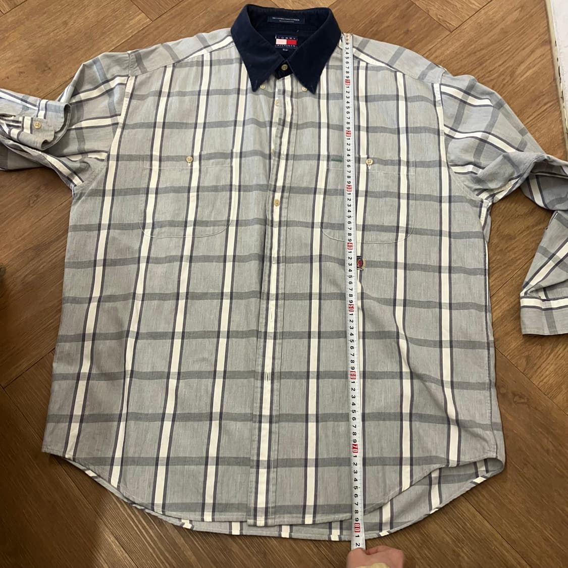 N131 타미힐피거 월계수 투톤 체크셔츠 상품이미지7