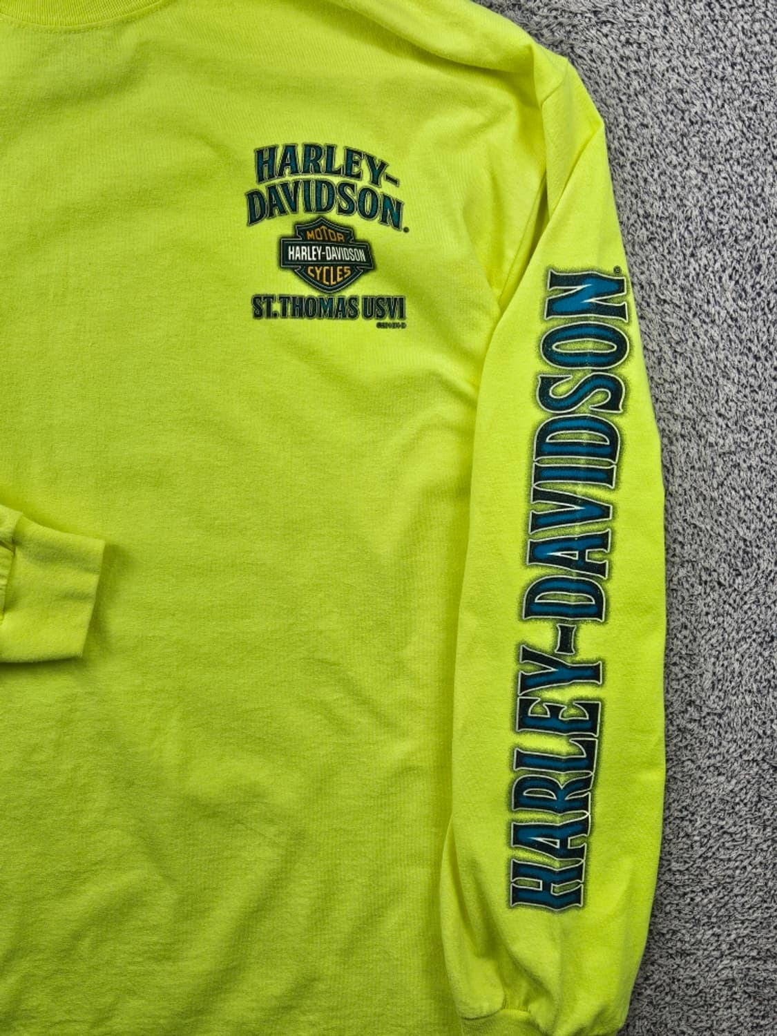 할리데이비슨 샬롯아말리에 세인트토머스 롱슬리브 (2XL추정)/ 11658 상품이미지5