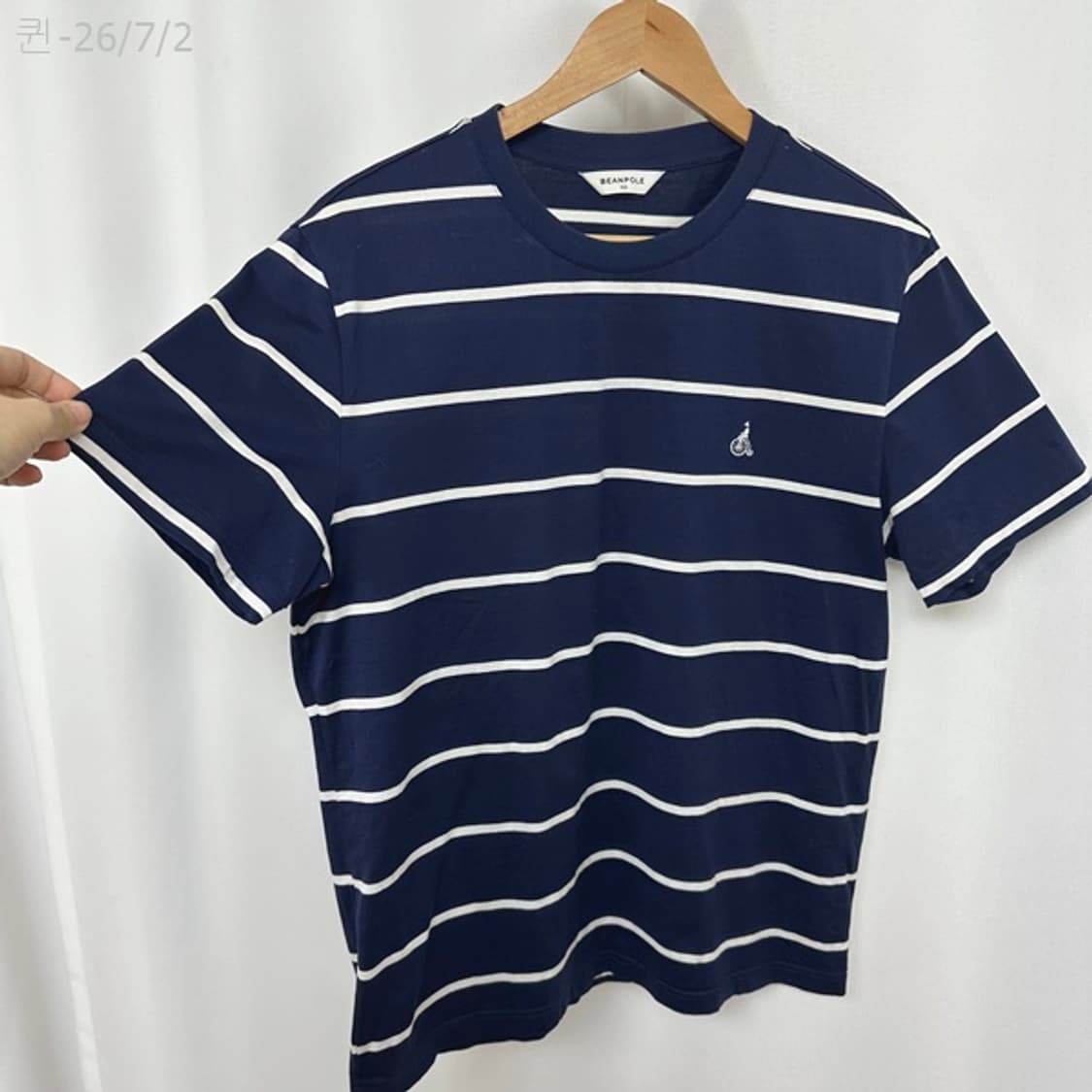 빈폴 남자 면100% 스트라이프 반팔티 100 /퀸 상품이미지3