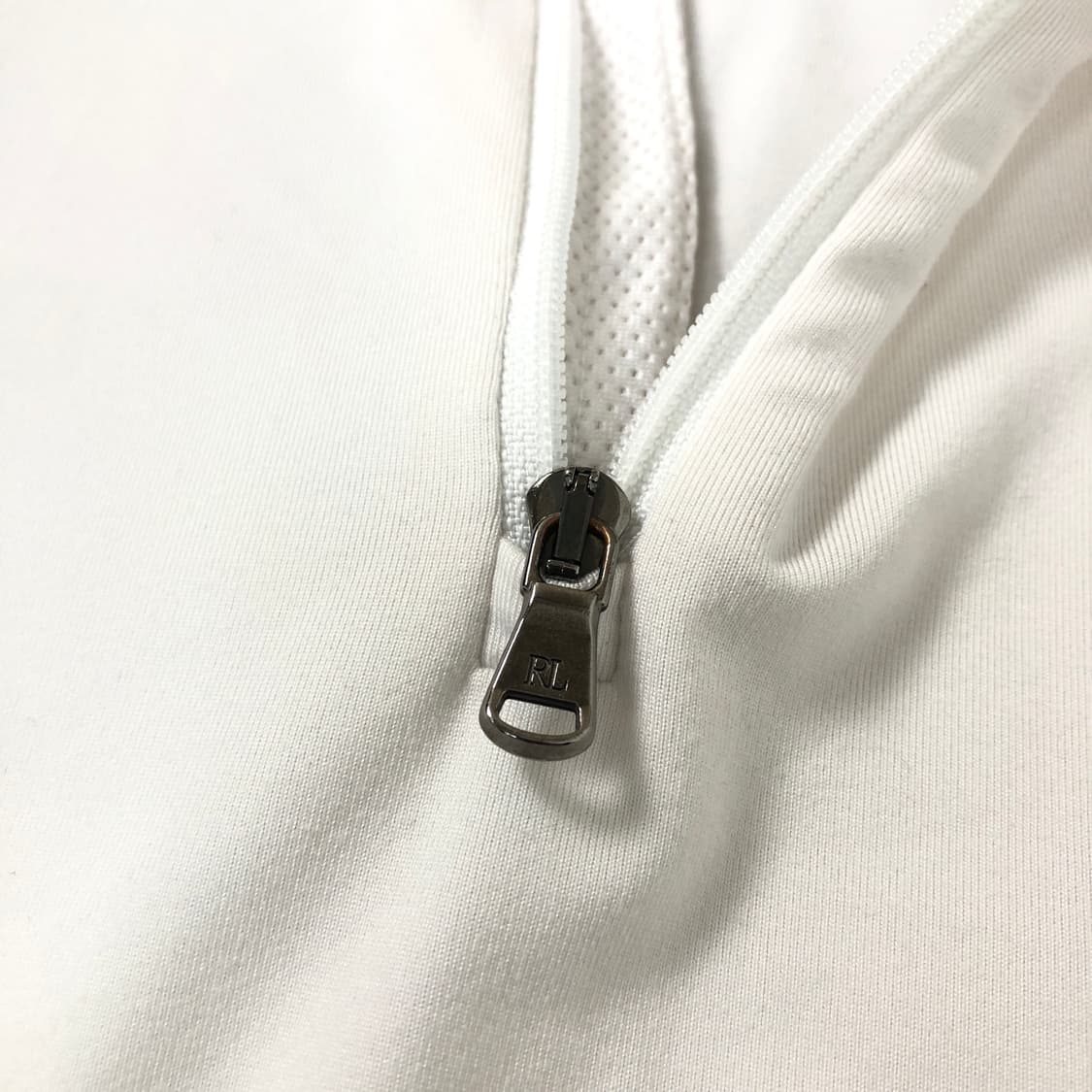 폴로 정품 기능성 롱슬리브 하프집업 화이트 상품이미지6