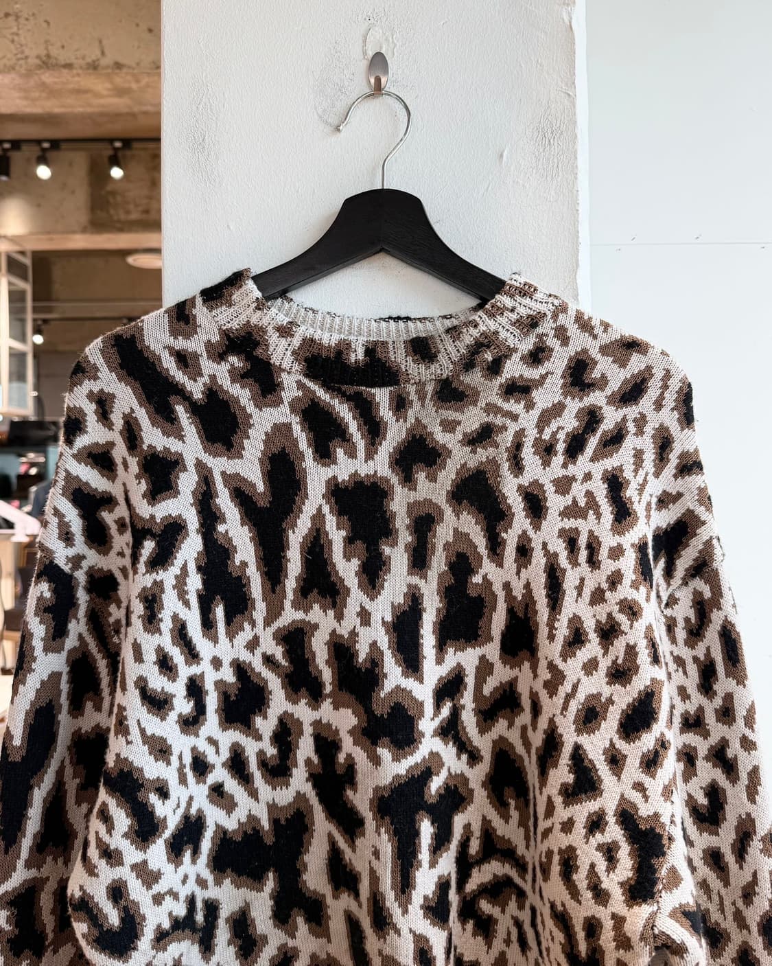 프로엔자 슐러 브라운 레오파드 니트  상품이미지3