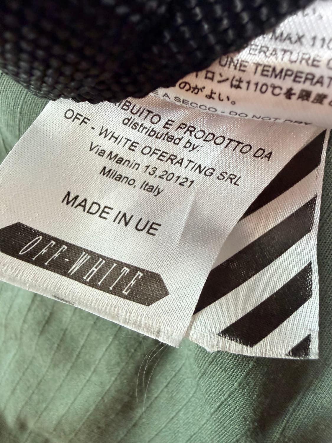 Off-White 카키 꽃무늬 야상 자켓 S 상품이미지7