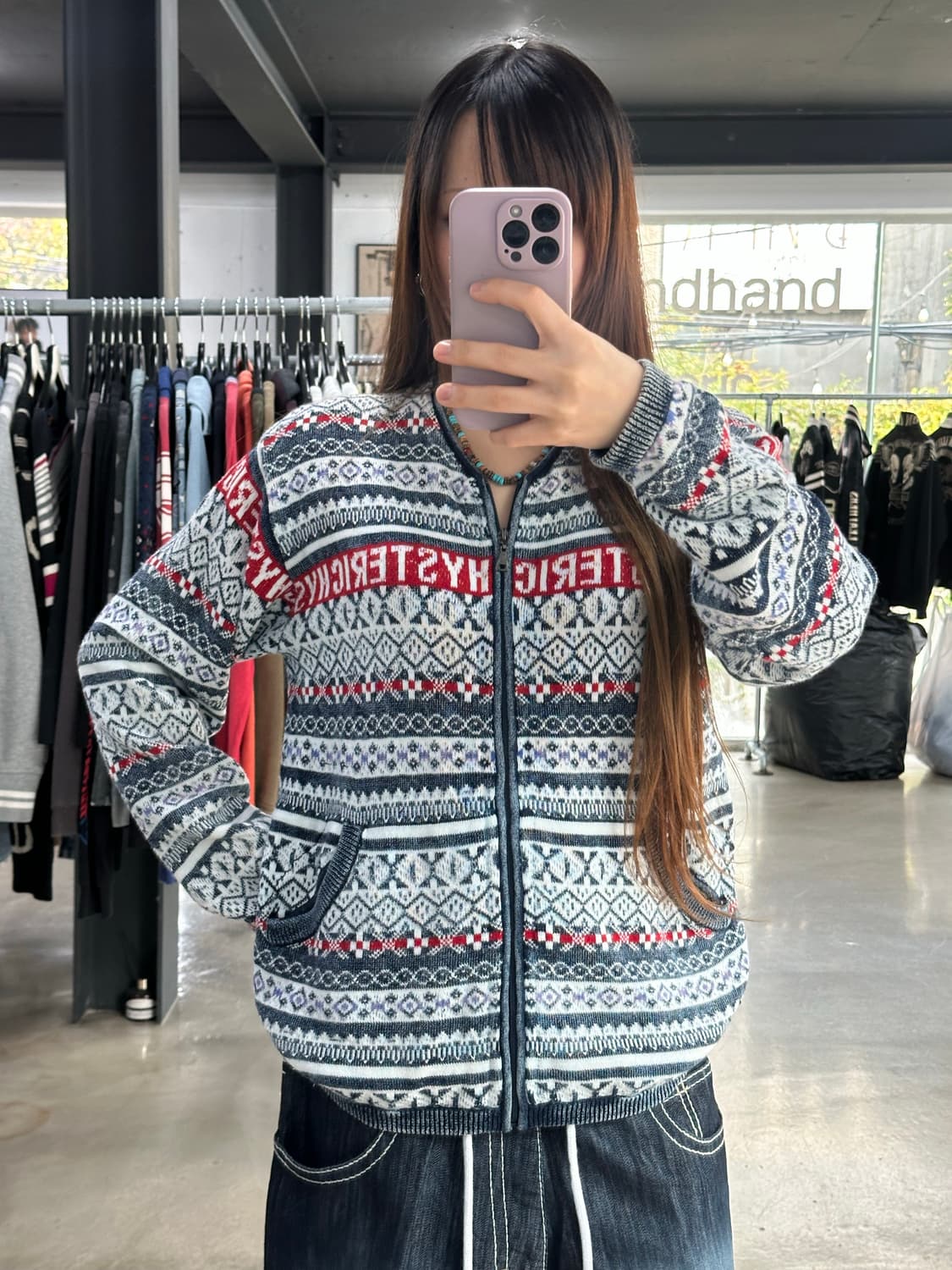 히스테릭글래머 x Original blues U.K 피그먼트 워시드 노르 상품이미지4