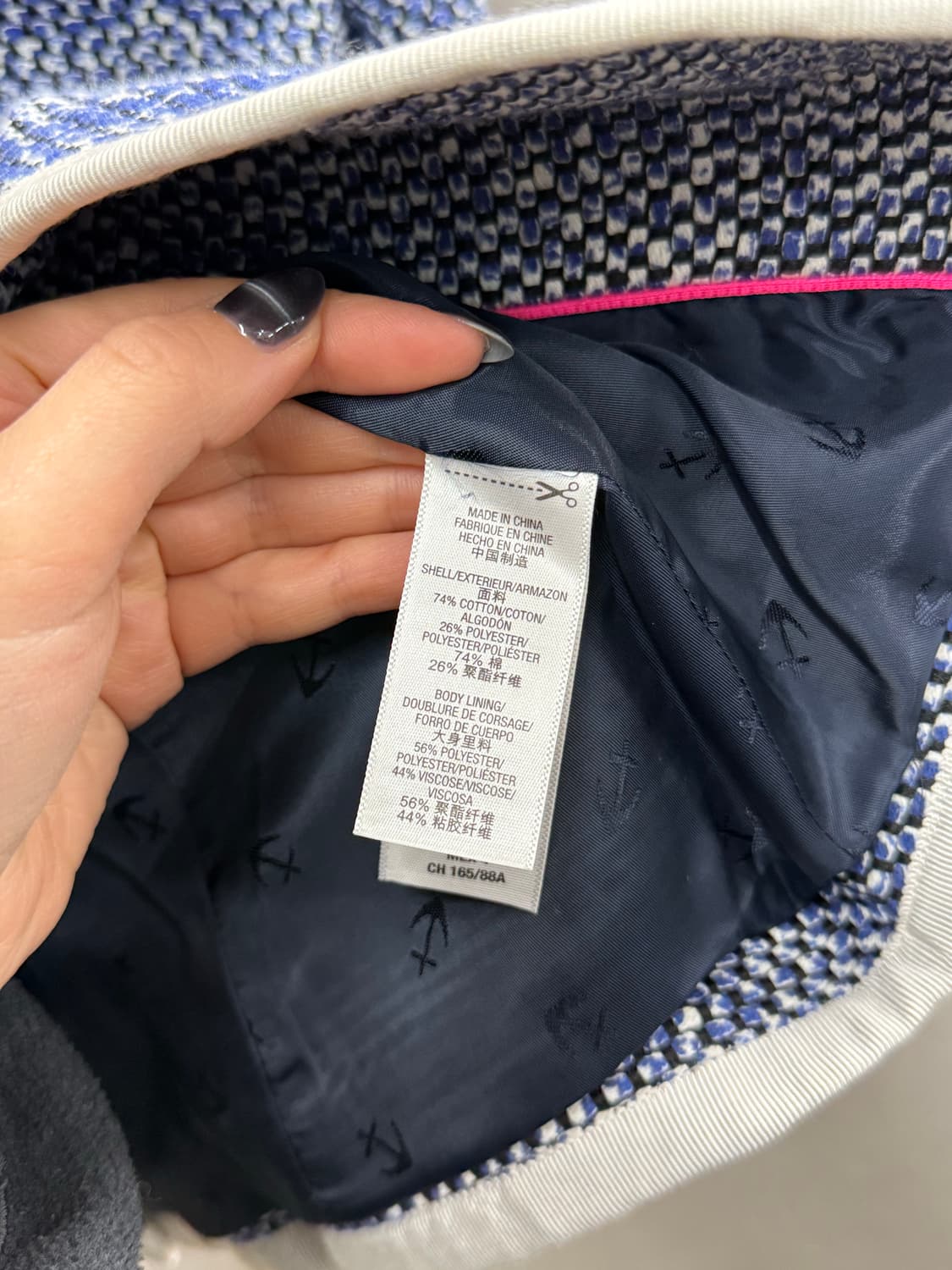 Juicy Couture 쥬시꾸뛰르 블루 트위드 블레이저 자켓 상품이미지5