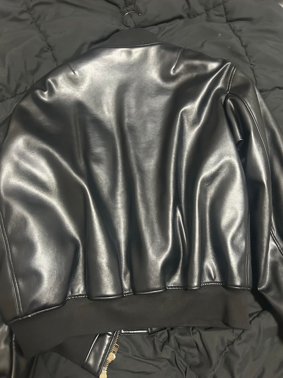 이모스탠스클럽 레더 봄버 2 상품이미지3