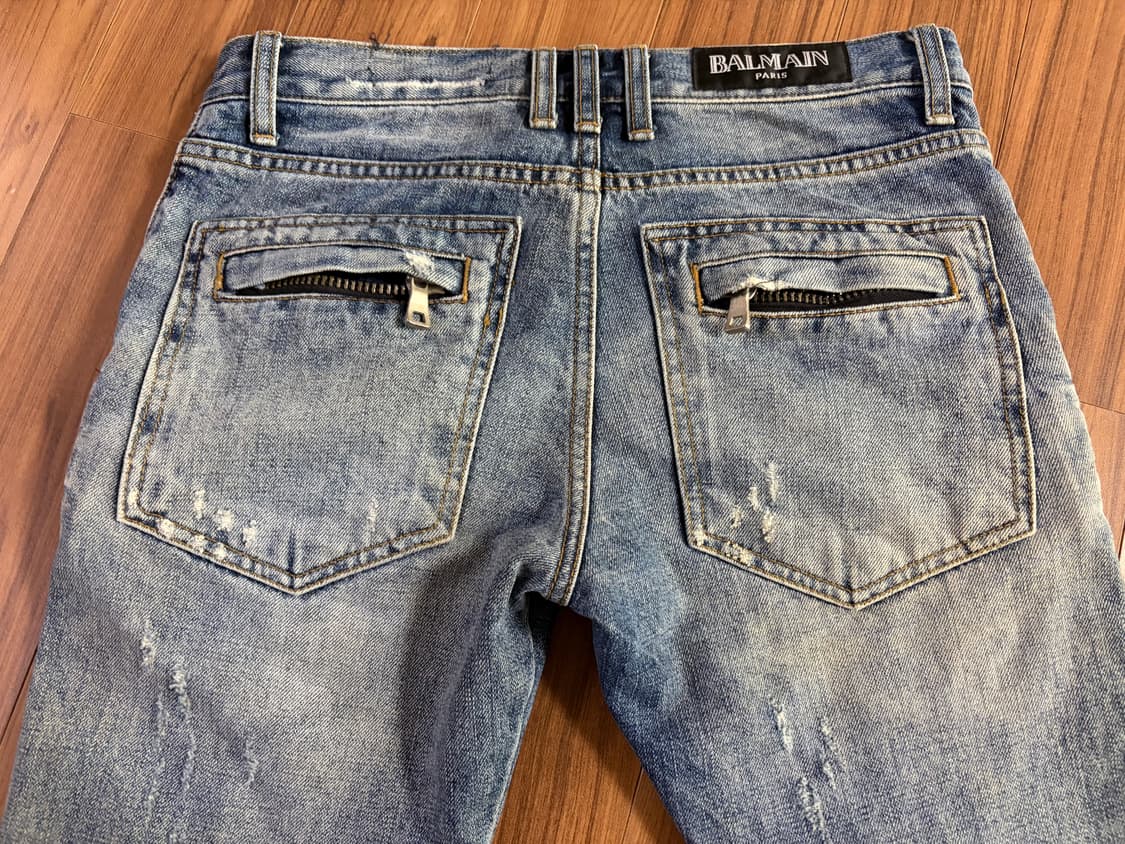 balmain 4-zipper biker jeans 상품이미지6
