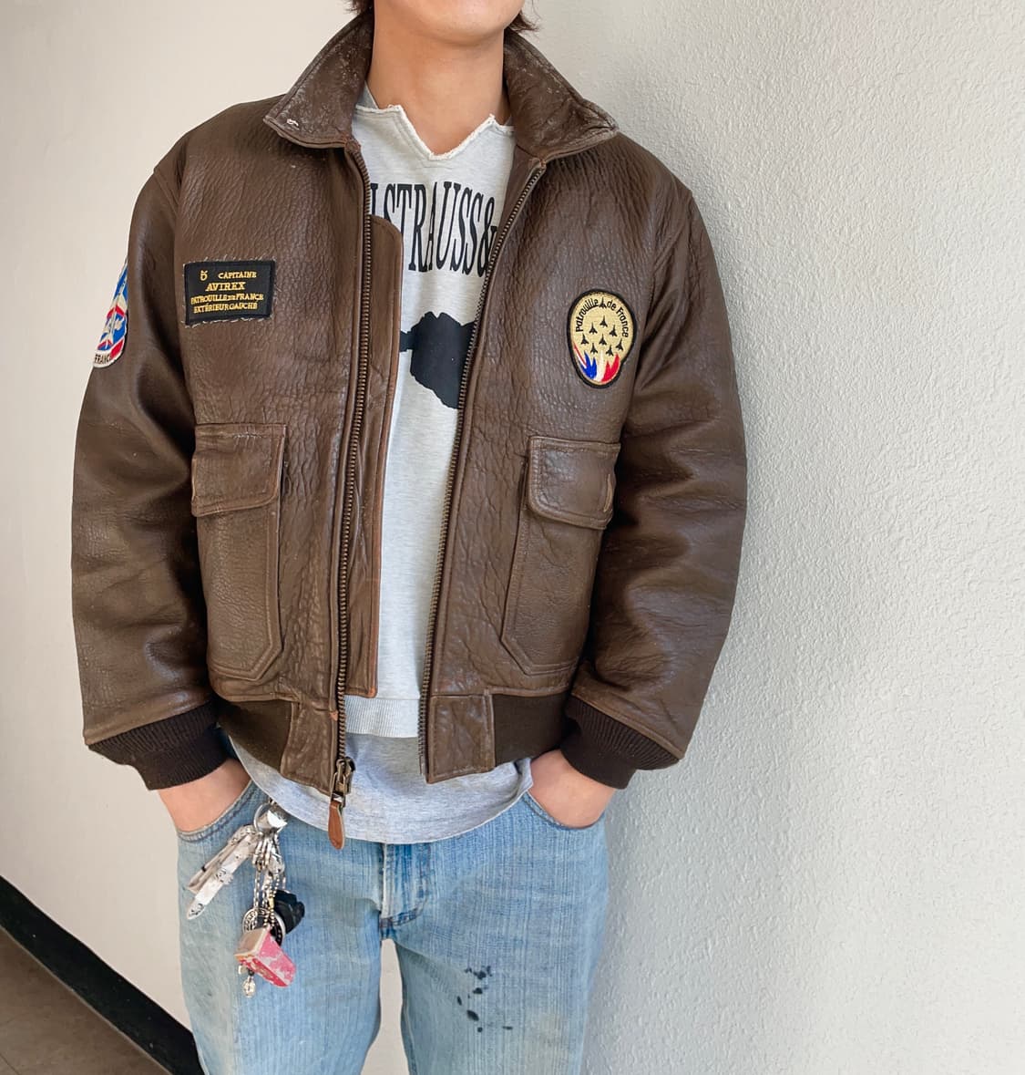 아비렉스g1 프랑스 곡예비행단 플라이트자켓 상품이미지3