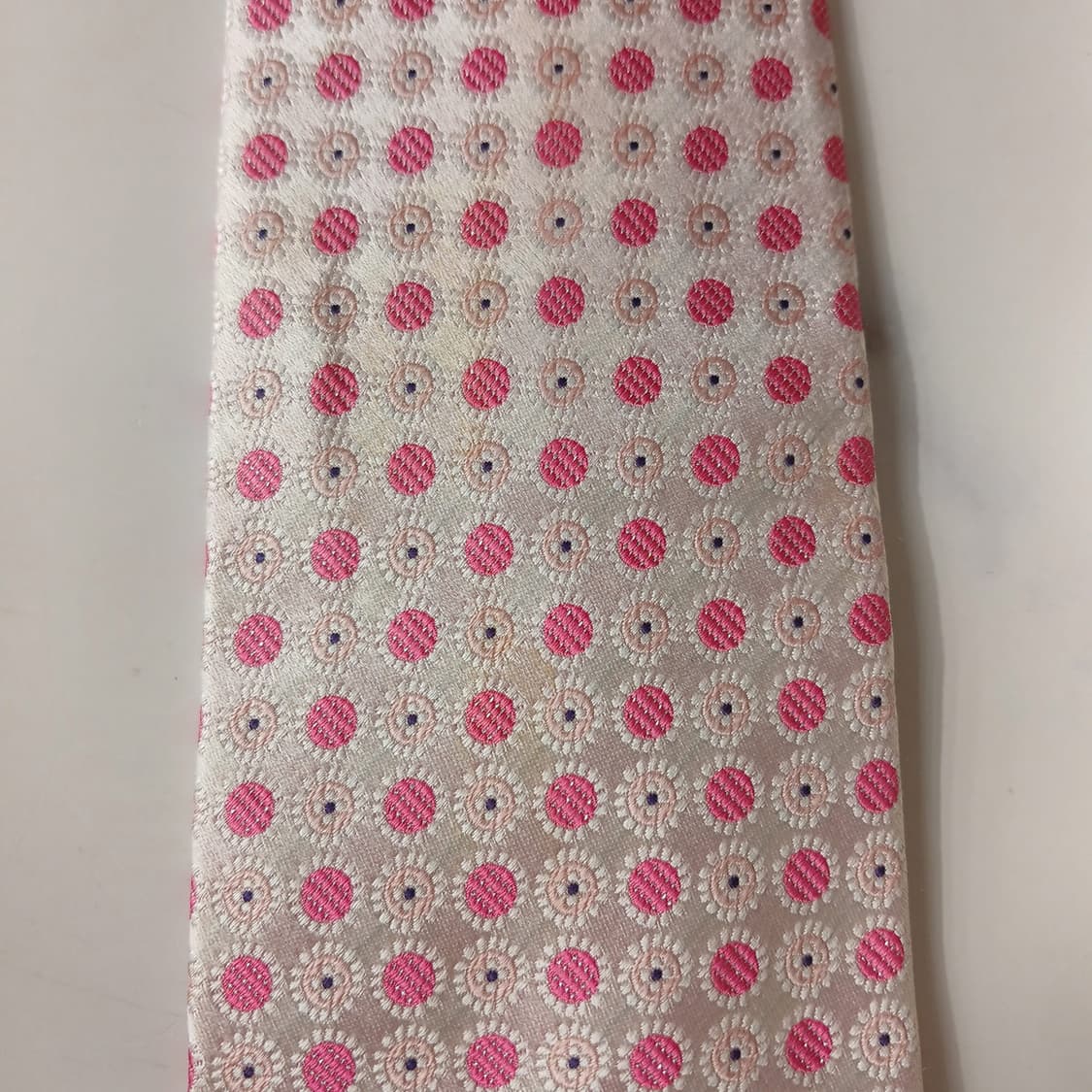 니나리치 실크 플라워 자수 패턴 넥타이 9.4cm A등급 A19889 상품이미지7