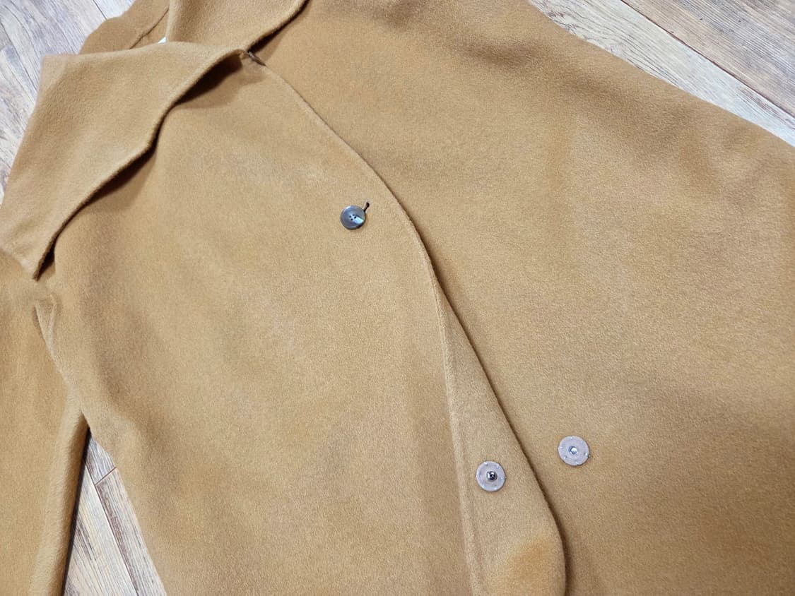 르꼬르망(le cormang) 핸드메이드 숄 울코트 프리사이즈 새상품 상품이미지5