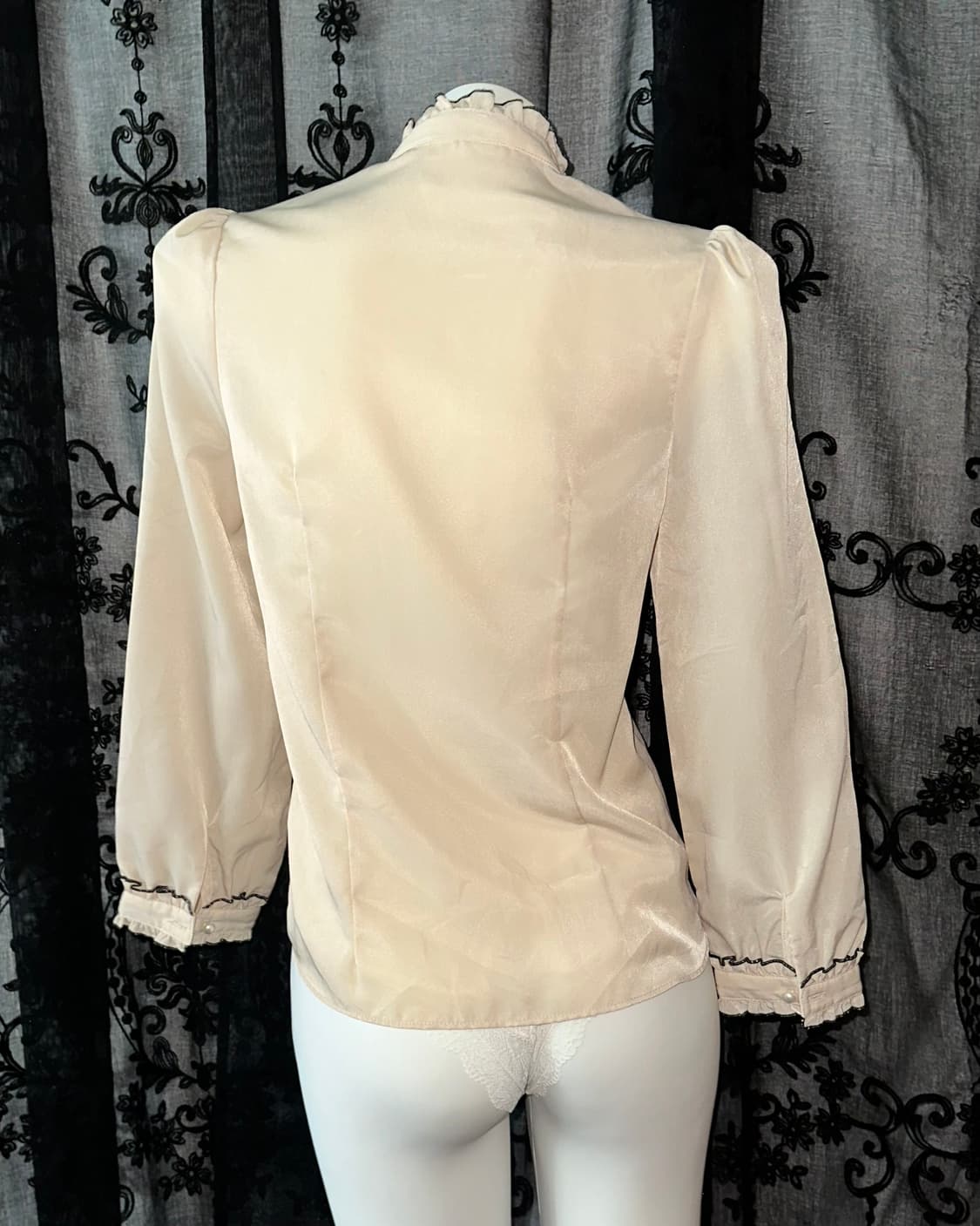 chiffon ribbon blouse 상품이미지3